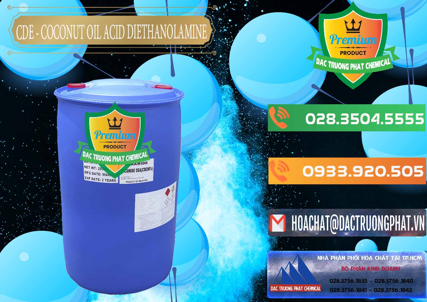 Nơi nhập khẩu - bán CDE - Coconut Oil Acid Diethanolamine Mã Lai Malaysia - 0311 - Cung cấp _ phân phối hóa chất tại TP.HCM - hoachatxulynuoc.com.vn