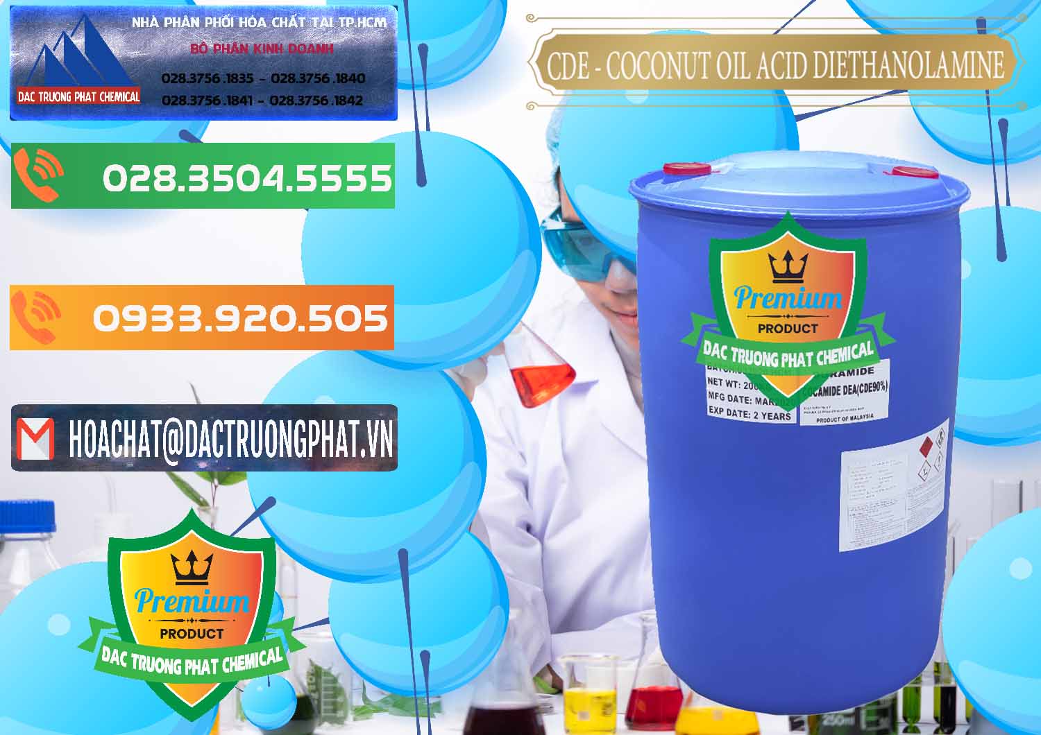 Nơi chuyên bán và cung cấp CDE - Coconut Oil Acid Diethanolamine Mã Lai Malaysia - 0311 - Đơn vị chuyên phân phối - nhập khẩu hóa chất tại TP.HCM - hoachatxulynuoc.com.vn