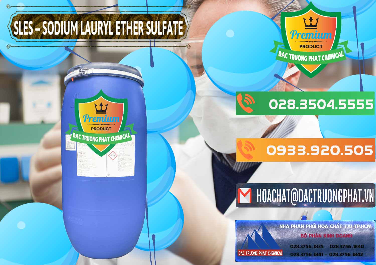 Công ty chuyên phân phối ( bán ) Chất Tạo Bọt Sles - Sodium Lauryl Ether Sulphate Kao Indonesia - 0046 - Chuyên kinh doanh ( cung cấp ) hóa chất tại TP.HCM - hoachatxulynuoc.com.vn
