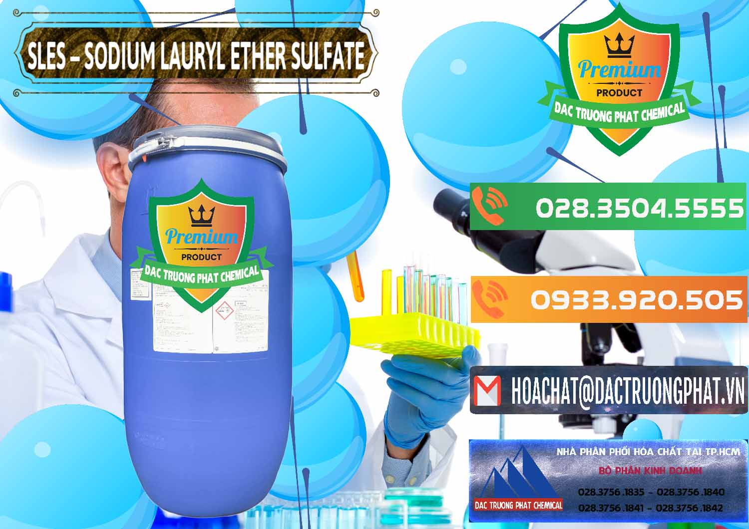 Cty chuyên cung ứng ( bán ) Chất Tạo Bọt Sles - Sodium Lauryl Ether Sulphate Kao Indonesia - 0046 - Nơi cung cấp _ phân phối hóa chất tại TP.HCM - hoachatxulynuoc.com.vn