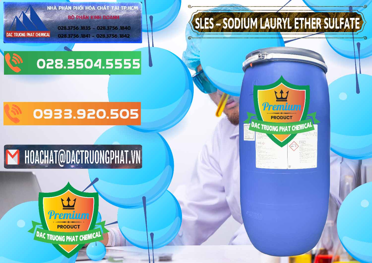 Nơi bán và cung cấp Chất Tạo Bọt Sles - Sodium Lauryl Ether Sulphate Kao Indonesia - 0046 - Nhà phân phối & nhập khẩu hóa chất tại TP.HCM - hoachatxulynuoc.com.vn