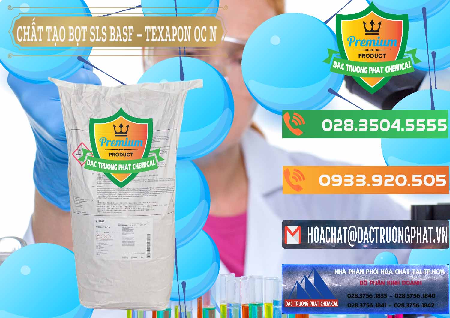 Đơn vị chuyên bán & phân phối Chất Tạo Bọt SLS - Sodium Lauryl Sulfate BASF Texapon OC N - 0049 - Công ty cung cấp _ bán hóa chất tại TP.HCM - hoachatxulynuoc.com.vn