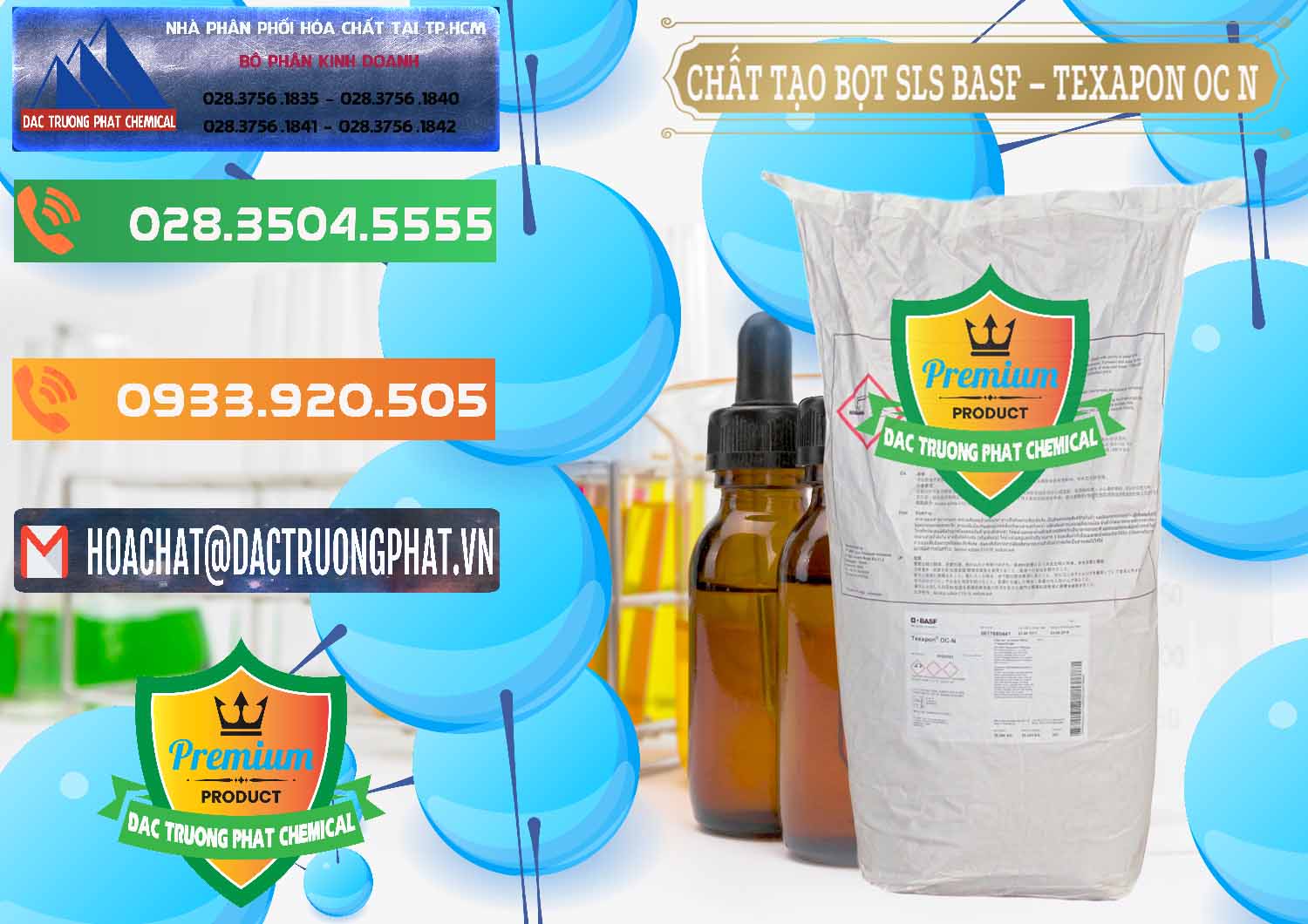 Cty chuyên cung ứng và bán Chất Tạo Bọt SLS - Sodium Lauryl Sulfate BASF Texapon OC N - 0049 - Cty phân phối & nhập khẩu hóa chất tại TP.HCM - hoachatxulynuoc.com.vn