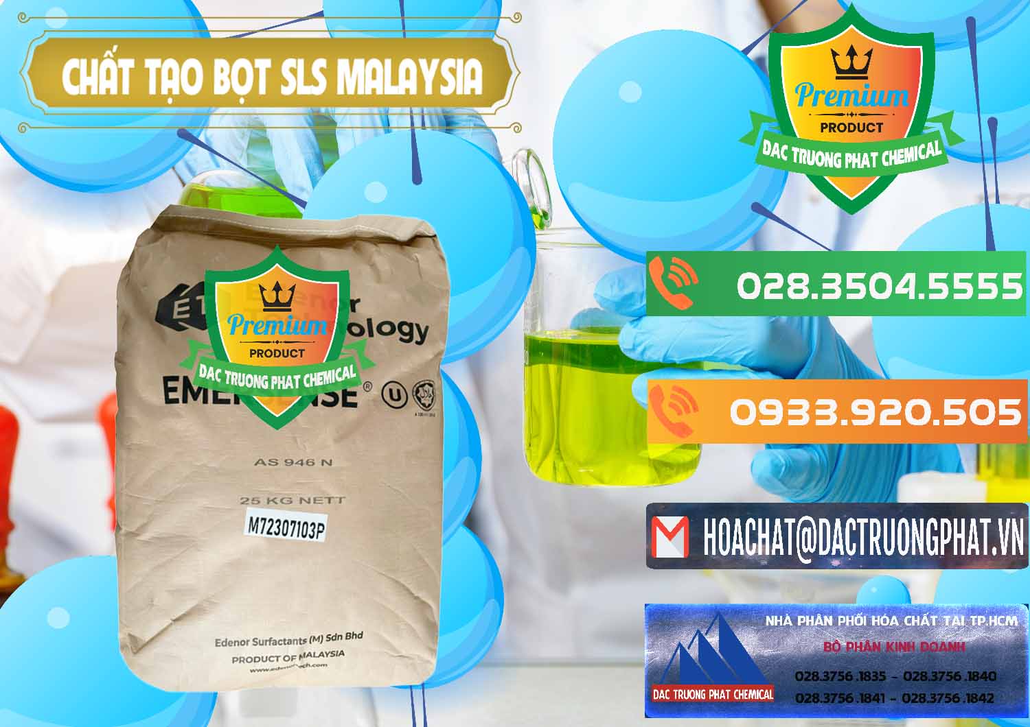 Công ty bán & cung ứng Chất Tạo Bọt SLS Emersense Mã Lai Malaysia - 0381 - Cty chuyên nhập khẩu _ cung cấp hóa chất tại TP.HCM - hoachatxulynuoc.com.vn