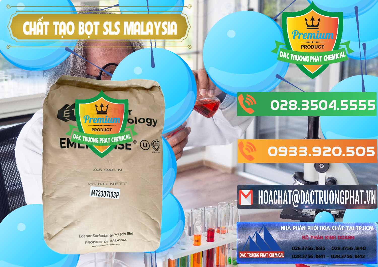 Công ty chuyên kinh doanh và bán Chất Tạo Bọt SLS Emersense Mã Lai Malaysia - 0381 - Nơi chuyên bán & cung cấp hóa chất tại TP.HCM - hoachatxulynuoc.com.vn