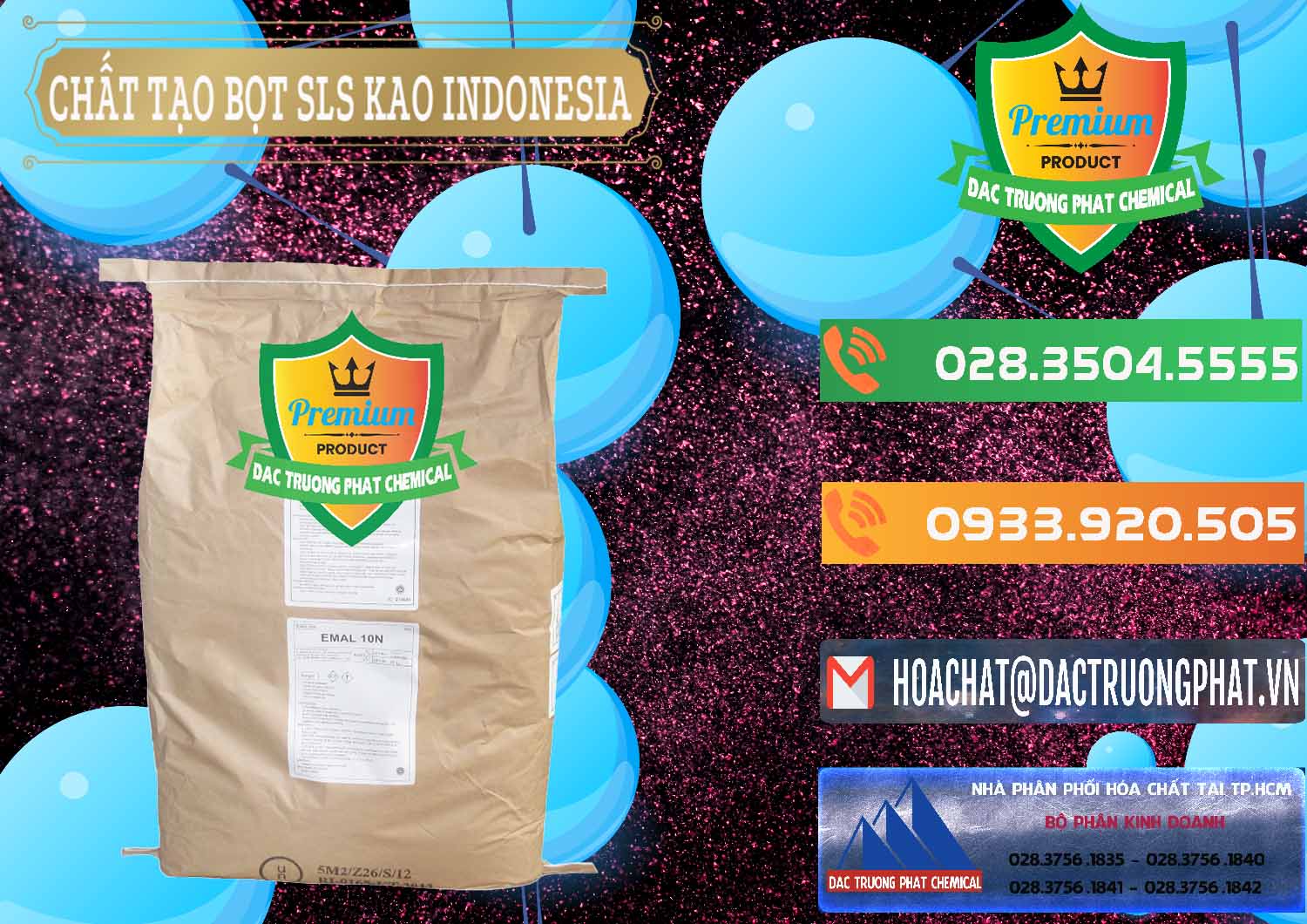 Công ty phân phối & bán Chất Tạo Bọt SLS - Sodium Lauryl Sulfate EMAL 10N KAO Indonesia - 0047 - Nhập khẩu _ cung cấp hóa chất tại TP.HCM - hoachatxulynuoc.com.vn