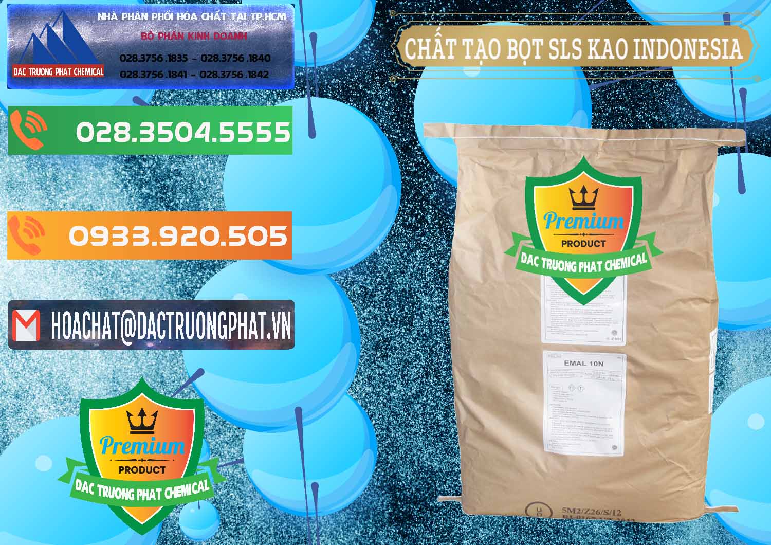 Cung cấp và bán Chất Tạo Bọt SLS - Sodium Lauryl Sulfate EMAL 10N KAO Indonesia - 0047 - Nơi chuyên cung ứng ( phân phối ) hóa chất tại TP.HCM - hoachatxulynuoc.com.vn