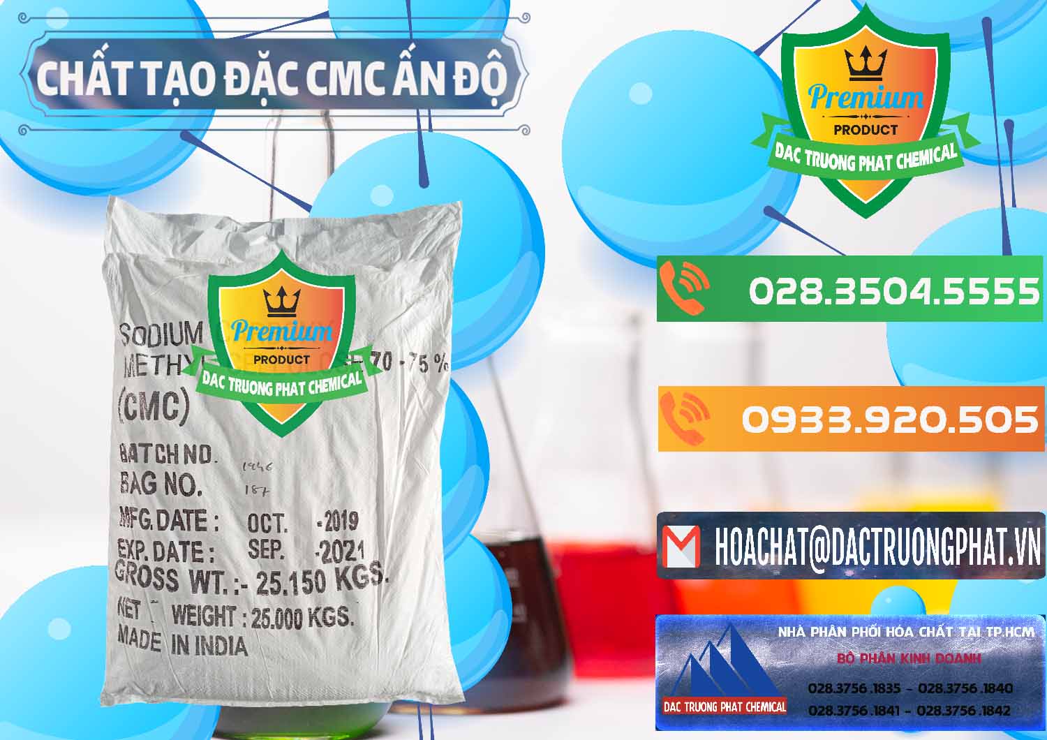 Nơi cung cấp ( bán ) Chất Tạo Đặc CMC - Carboxyl Methyl Cellulose Ấn Độ India - 0044 - Nơi cung cấp - phân phối hóa chất tại TP.HCM - hoachatxulynuoc.com.vn