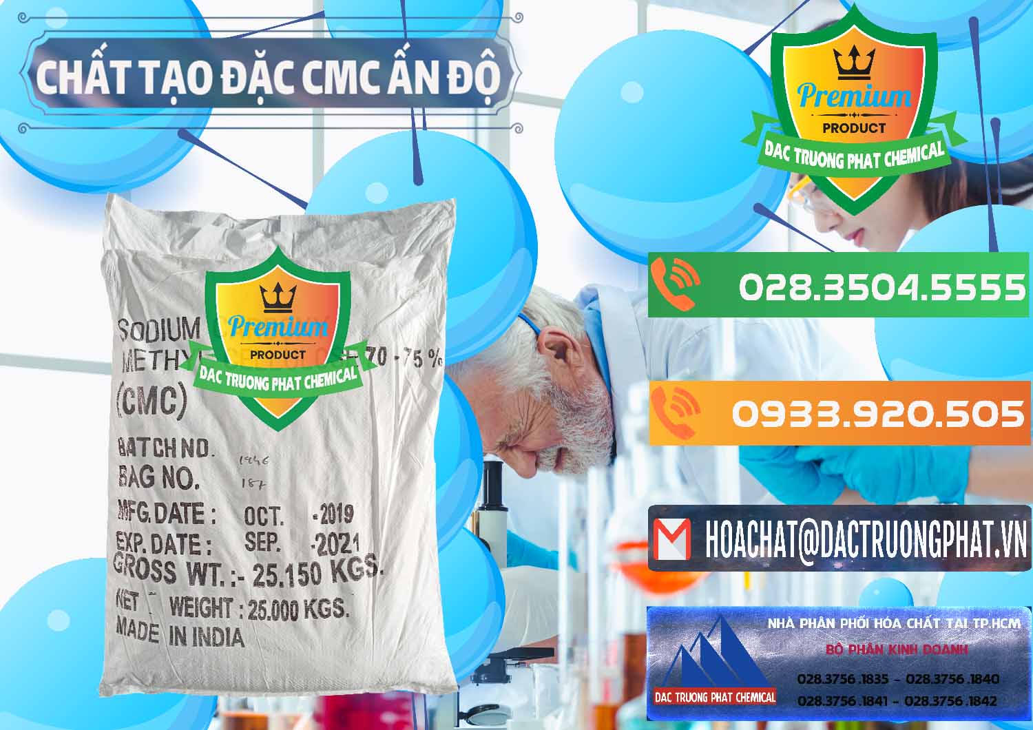 Công ty kinh doanh ( bán ) Chất Tạo Đặc CMC - Carboxyl Methyl Cellulose Ấn Độ India - 0044 - Nhà nhập khẩu ( cung cấp ) hóa chất tại TP.HCM - hoachatxulynuoc.com.vn