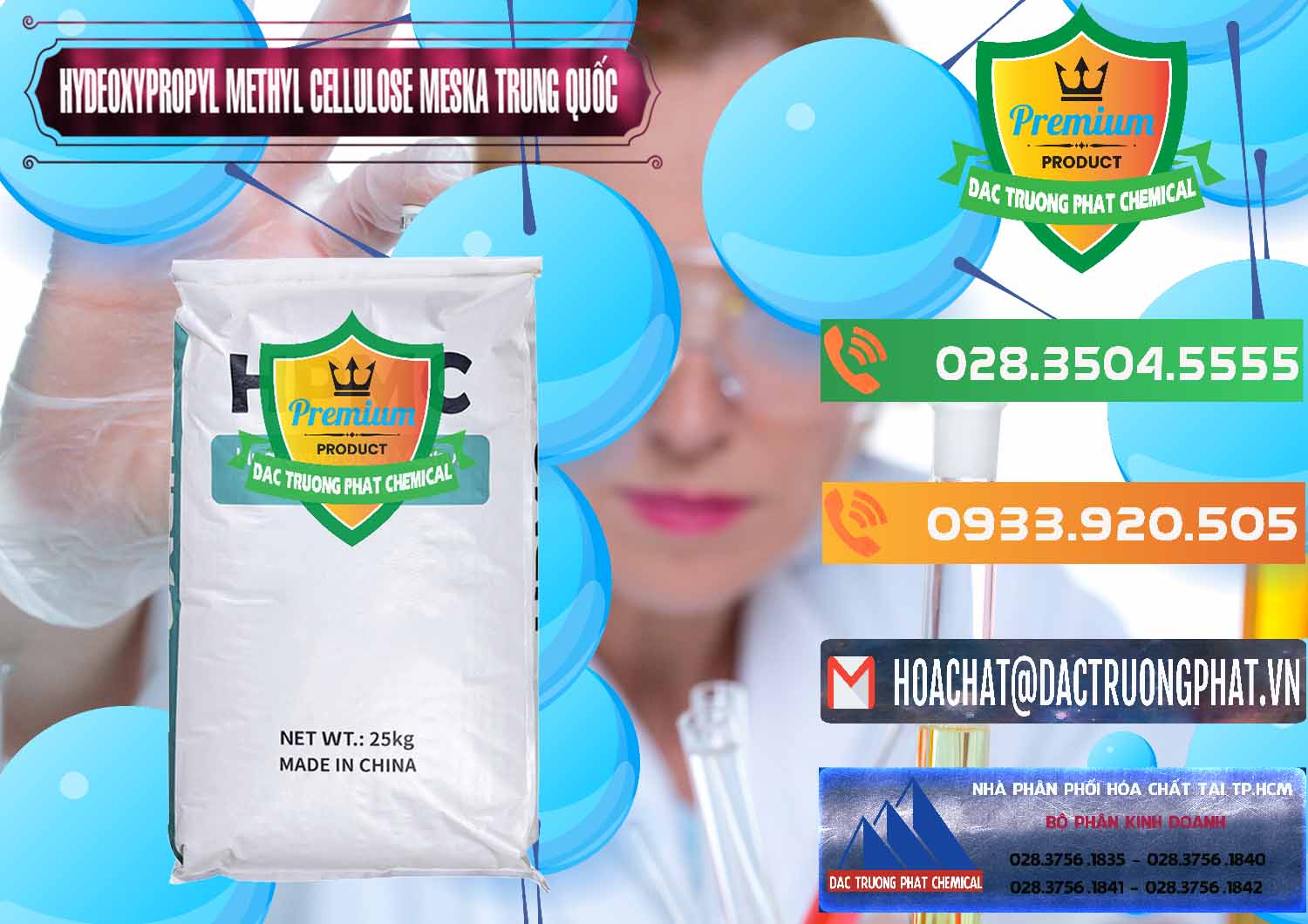 Bán - cung ứng Chất Tạo Đặc HPMC - Hydroxypropyl Methyl Cellulose Trung Quốc China - 0395 - Chuyên phân phối _ bán hóa chất tại TP.HCM - hoachatxulynuoc.com.vn