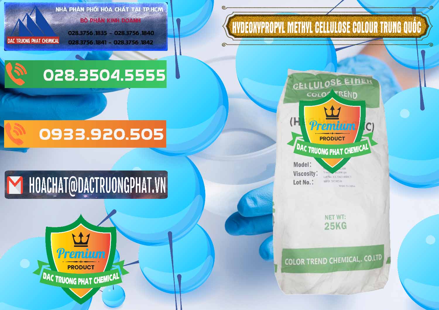 Bán - cung cấp Chất Tạo Đặc HPMC - Hydroxypropyl Methyl Cellulose Color Trung Quốc China - 0397 - Công ty phân phối và cung ứng hóa chất tại TP.HCM - hoachatxulynuoc.com.vn