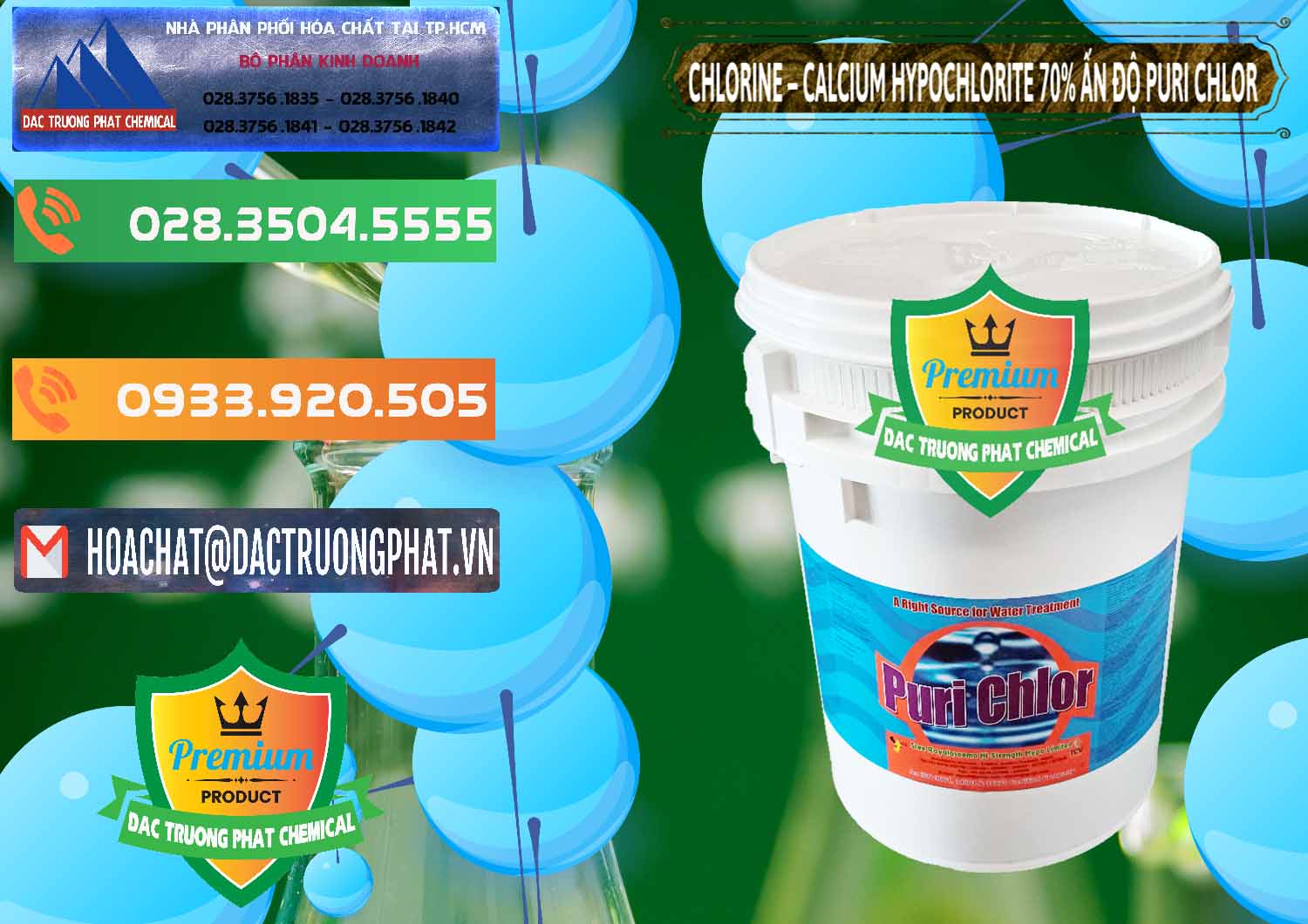 Chuyên bán và phân phối Chlorine – Clorin 70% Puri Chlo Ấn Độ India - 0123 - Cty phân phối ( cung cấp ) hóa chất tại TP.HCM - hoachatxulynuoc.com.vn