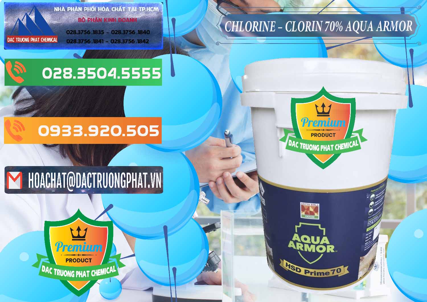 Nơi bán - cung ứng Chlorine – Clorin 70% Aqua Armor Aditya Birla Grasim Ấn Độ India - 0241 - Nơi chuyên cung cấp và nhập khẩu hóa chất tại TP.HCM - hoachatxulynuoc.com.vn