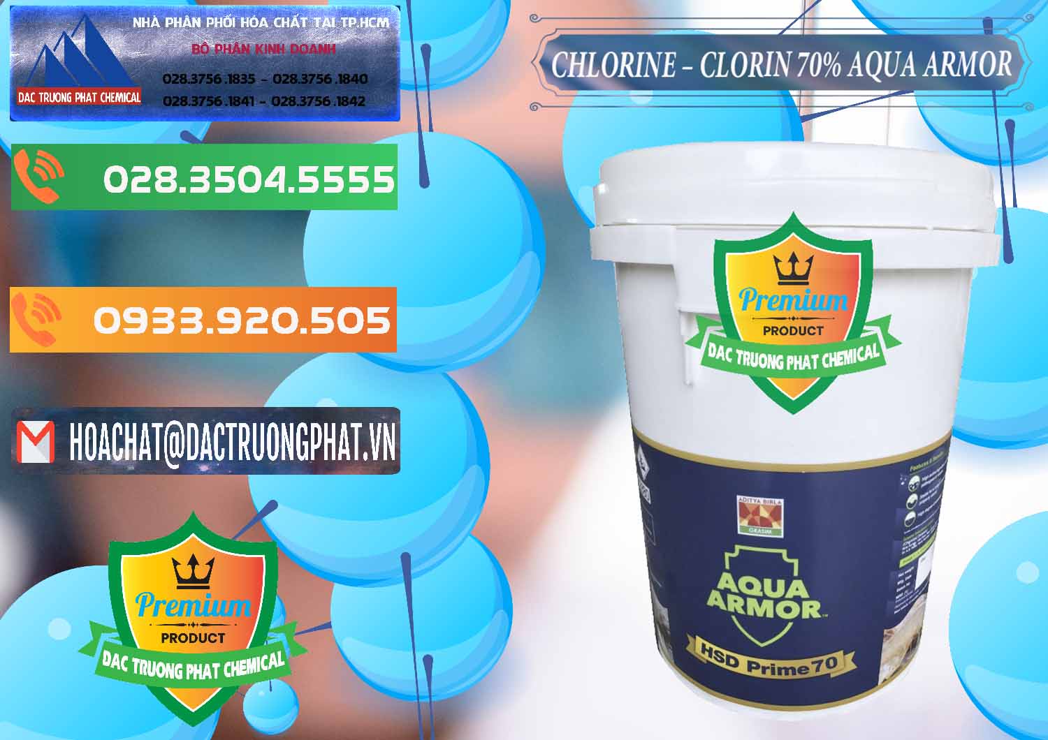 Công ty bán & phân phối Chlorine – Clorin 70% Aqua Armor Aditya Birla Grasim Ấn Độ India - 0241 - Đơn vị chuyên bán ( cung cấp ) hóa chất tại TP.HCM - hoachatxulynuoc.com.vn