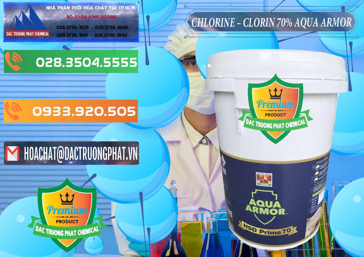 Chuyên bán và phân phối Chlorine – Clorin 70% Aqua Armor Aditya Birla Grasim Ấn Độ India - 0241 - Công ty cung cấp và phân phối hóa chất tại TP.HCM - hoachatxulynuoc.com.vn