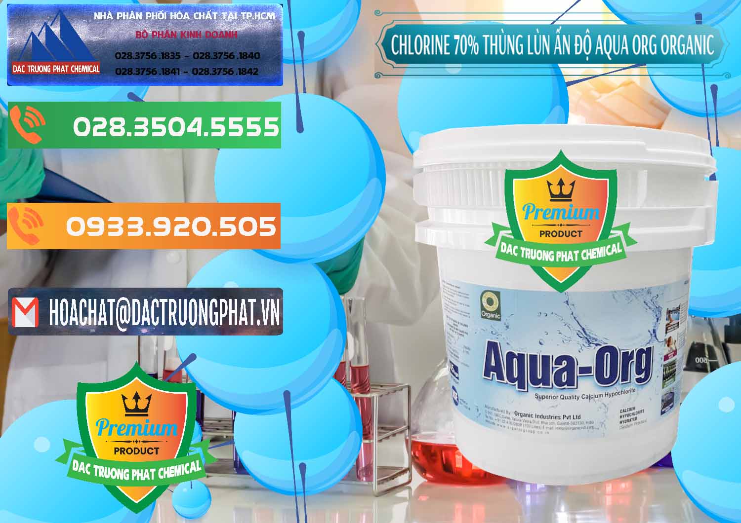 Bán & cung cấp Chlorine – Clorin 70% Thùng Lùn Ấn Độ Aqua ORG Organic India - 0212 - Chuyên cung cấp ( nhập khẩu ) hóa chất tại TP.HCM - hoachatxulynuoc.com.vn