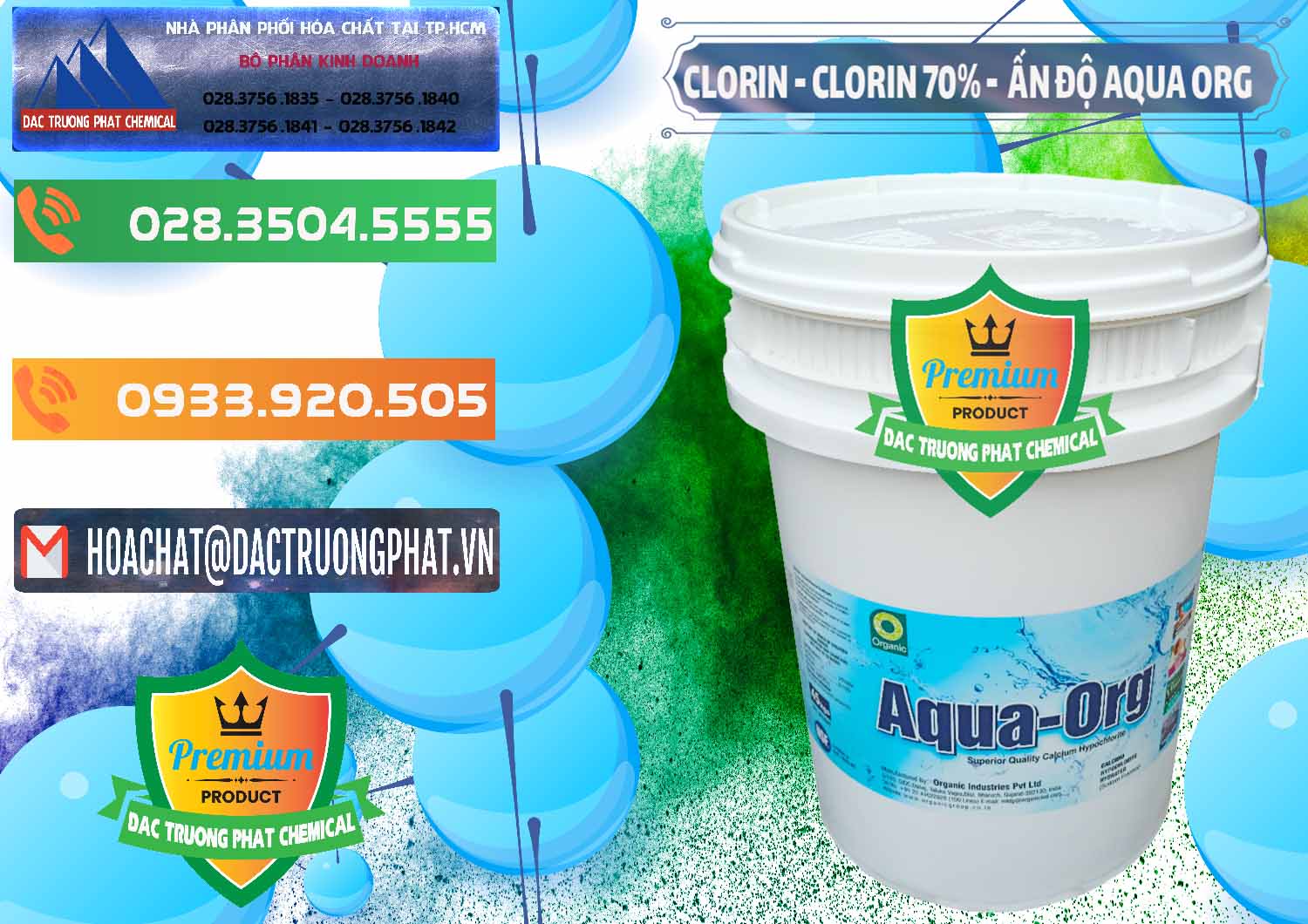 Kinh doanh & bán Chlorine – Clorin Ấn Độ Aqua ORG Organic India - 0051 - Kinh doanh - cung cấp hóa chất tại TP.HCM - hoachatxulynuoc.com.vn