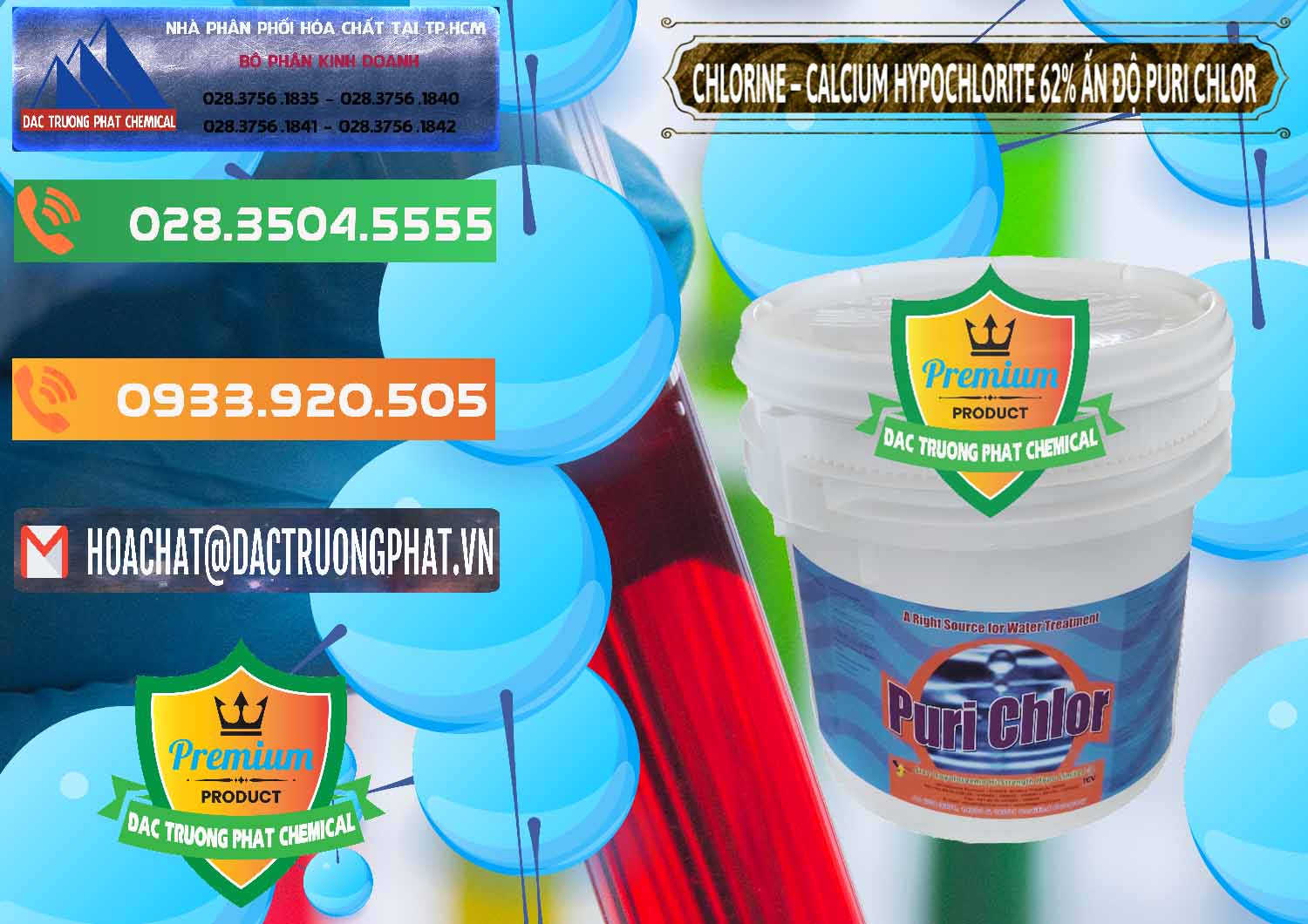 Nơi bán - cung ứng Chlorine – Clorin 62% Puri Chlo Ấn Độ India - 0052 - Kinh doanh ( cung cấp ) hóa chất tại TP.HCM - hoachatxulynuoc.com.vn