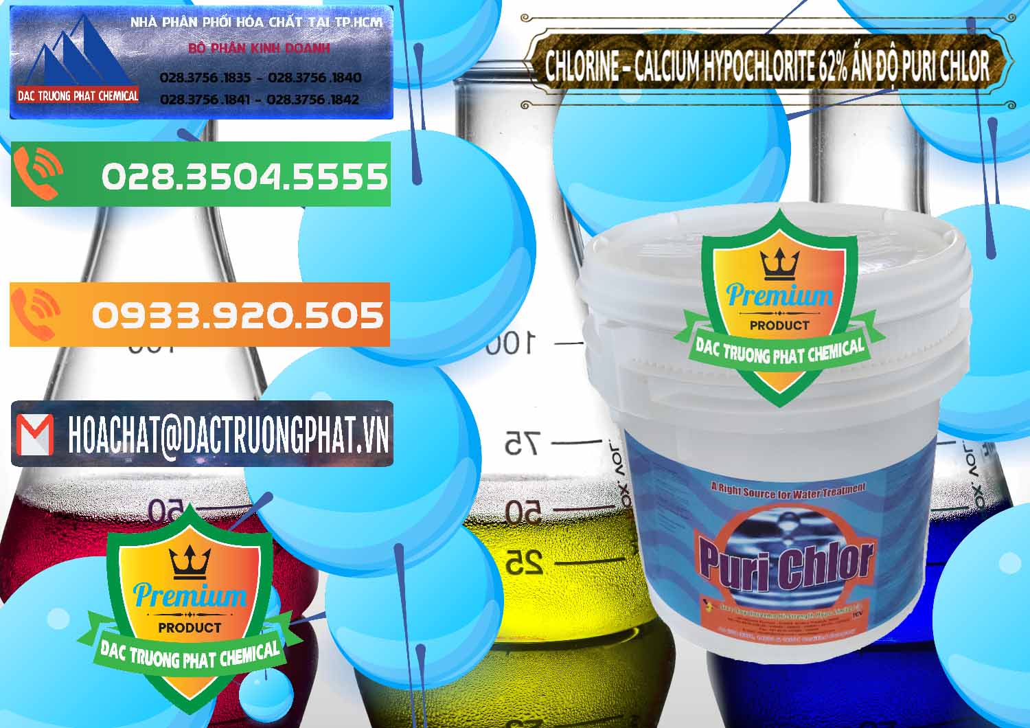 Bán - phân phối Chlorine – Clorin 62% Puri Chlo Ấn Độ India - 0052 - Công ty cung cấp và phân phối hóa chất tại TP.HCM - hoachatxulynuoc.com.vn