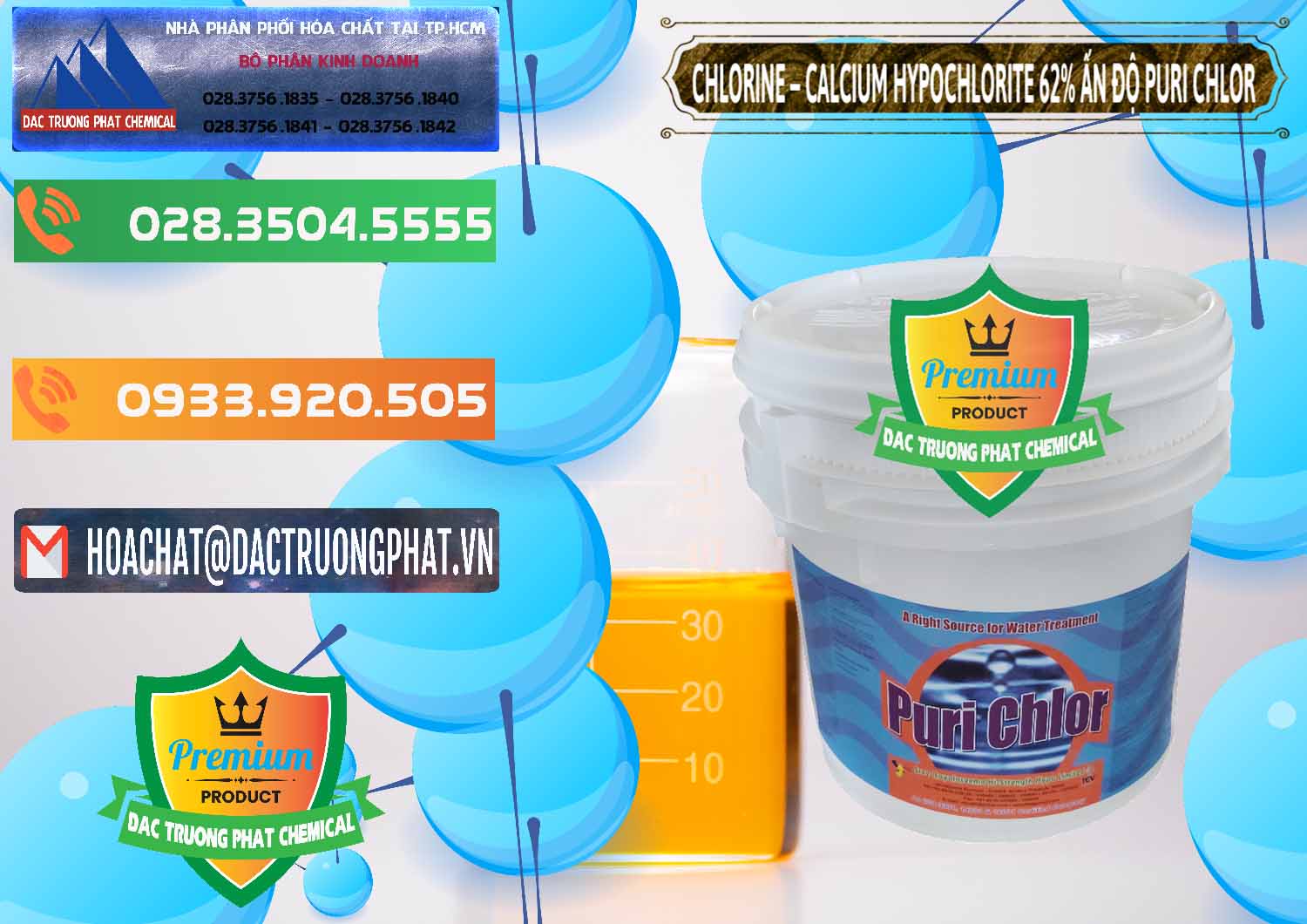 Đơn vị chuyên bán & phân phối Chlorine – Clorin 62% Puri Chlo Ấn Độ India - 0052 - Cung cấp _ bán hóa chất tại TP.HCM - hoachatxulynuoc.com.vn
