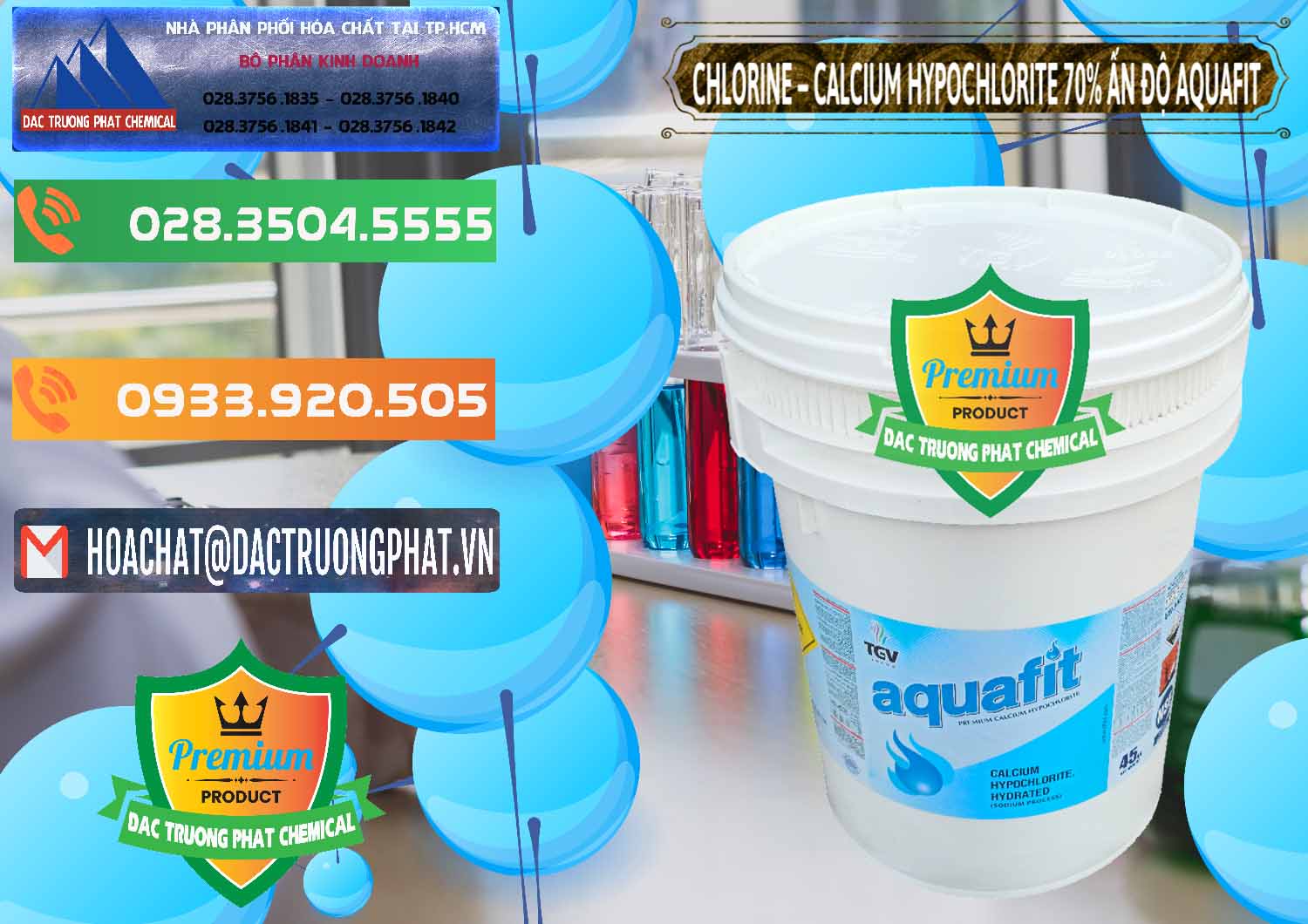 Công ty bán và cung cấp Clorin – Chlorine 70% Aquafit Thùng Cao TGV Ấn Độ India - 0054 - Chuyên cung cấp & phân phối hóa chất tại TP.HCM - hoachatxulynuoc.com.vn