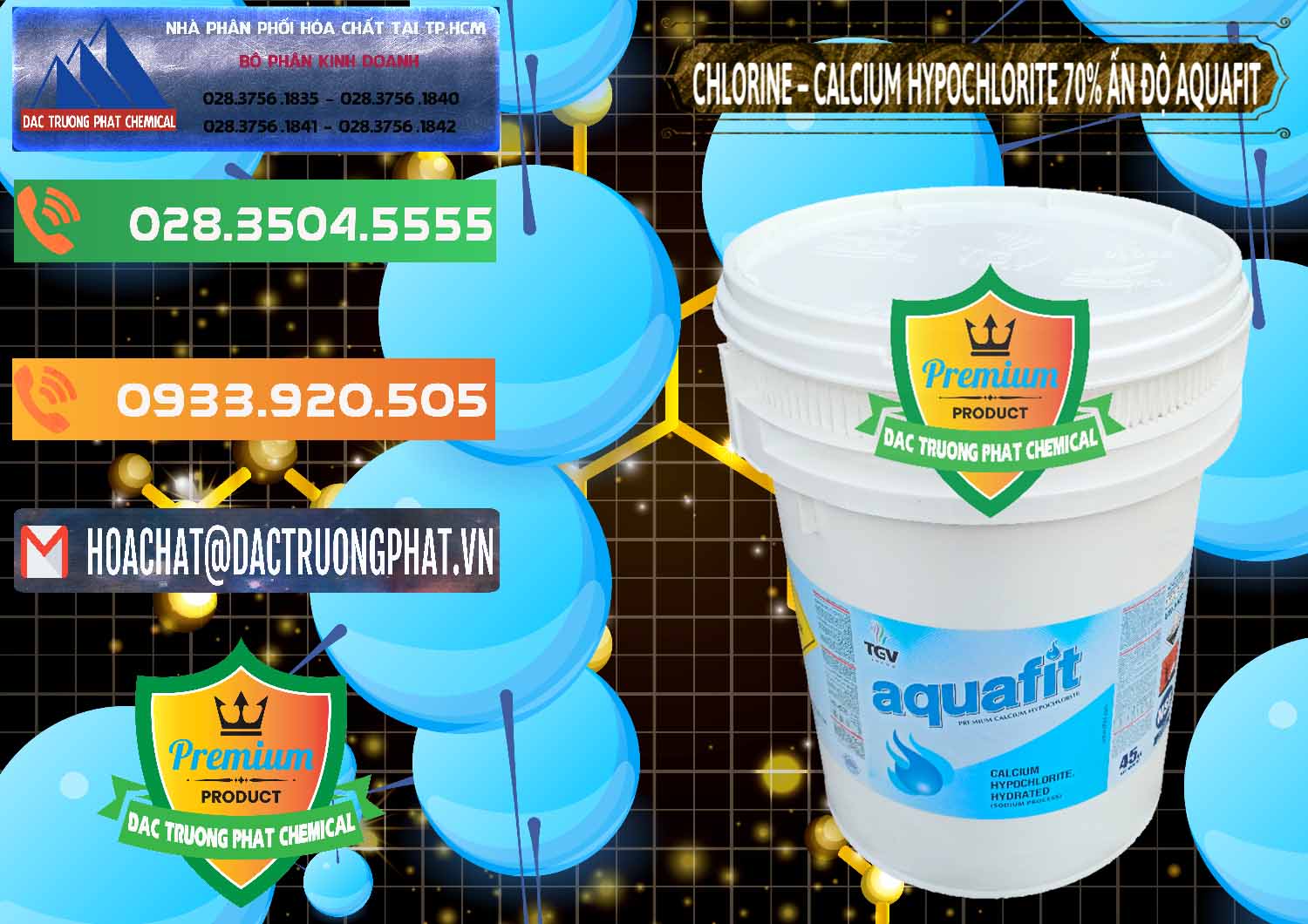 Công ty chuyên phân phối ( bán ) Clorin – Chlorine 70% Aquafit Thùng Cao TGV Ấn Độ India - 0054 - Đơn vị chuyên phân phối và bán hóa chất tại TP.HCM - hoachatxulynuoc.com.vn