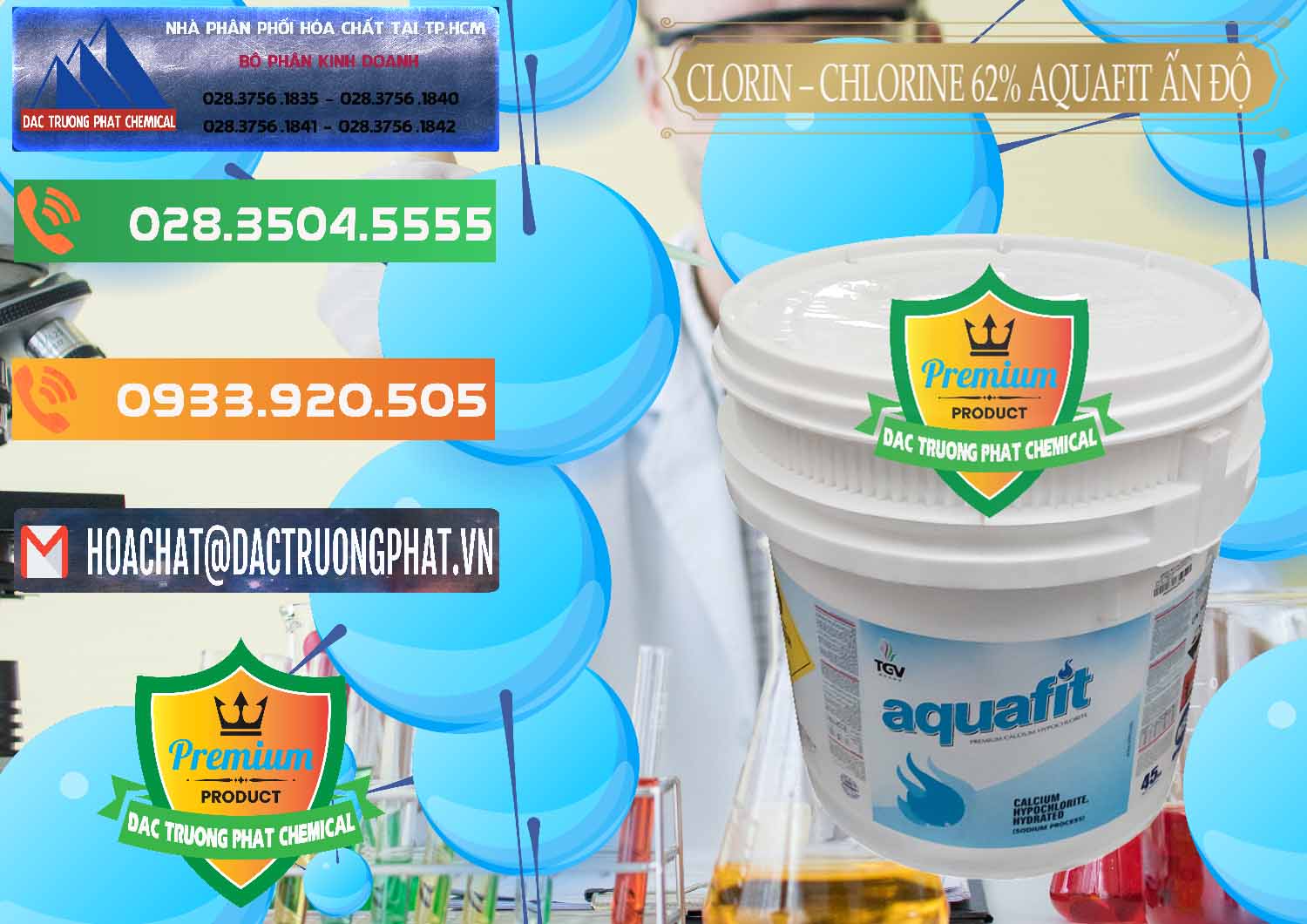 Nơi chuyên phân phối và bán Clorin - Chlorine 62% Aquafit Thùng Lùn Ấn Độ India - 0057 - Nơi chuyên cung cấp và bán hóa chất tại TP.HCM - hoachatxulynuoc.com.vn