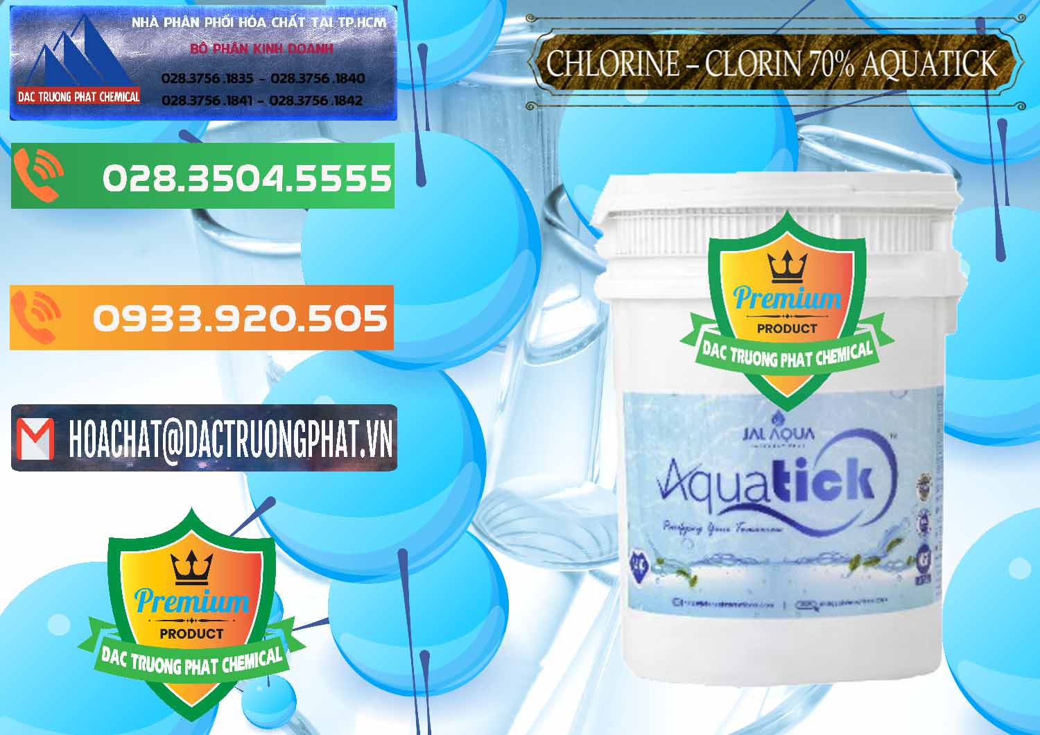 Đơn vị chuyên cung cấp ( bán ) Chlorine – Clorin 70% Aquatick Thùng Cao Jal Aqua Ấn Độ India - 0237 - Cung cấp _ phân phối hóa chất tại TP.HCM - hoachatxulynuoc.com.vn