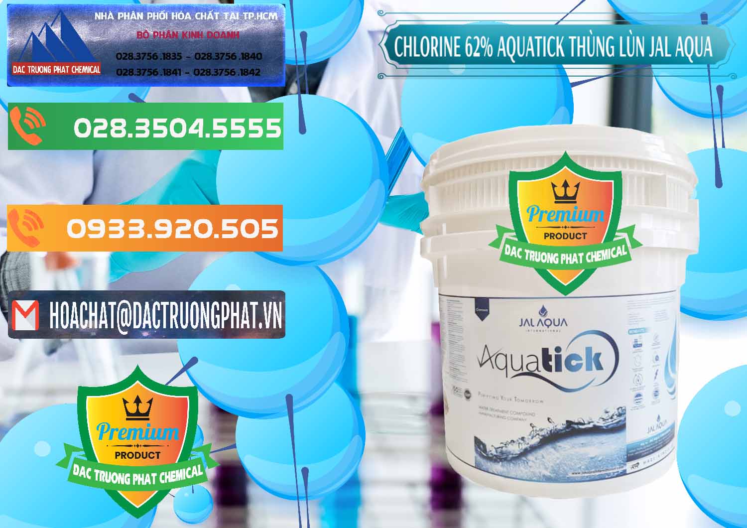 Nơi phân phối và bán Chlorine – Clorin 62% Aquatick Thùng Lùn Jal Aqua Ấn Độ India - 0238 - Đơn vị phân phối & bán hóa chất tại TP.HCM - hoachatxulynuoc.com.vn