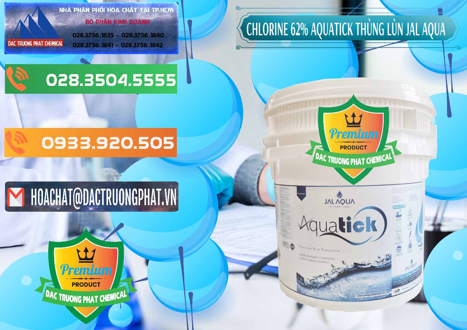 Cty chuyên bán _ phân phối Chlorine – Clorin 62% Aquatick Thùng Lùn Jal Aqua Ấn Độ India - 0238 - Chuyên phân phối - cung cấp hóa chất tại TP.HCM - hoachatxulynuoc.com.vn
