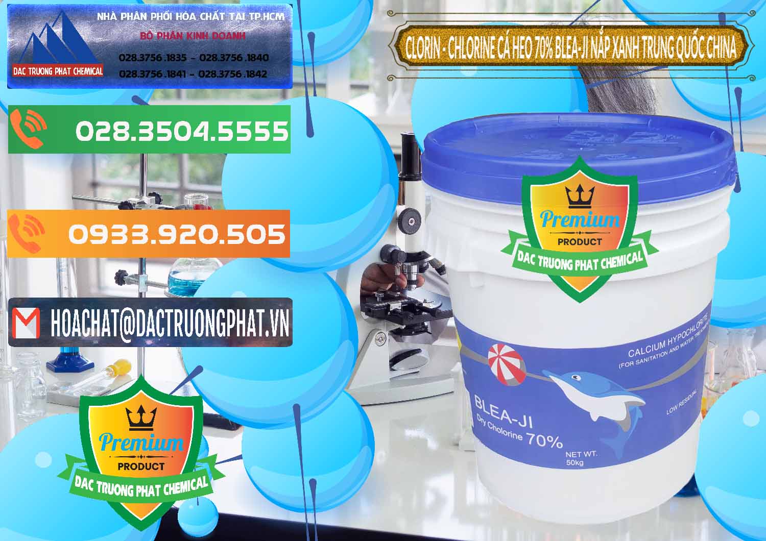 Nơi bán & cung cấp Clorin - Chlorine Cá Heo 70% Cá Heo Blea-Ji Thùng Tròn Nắp Xanh Trung Quốc China - 0208 - Nhập khẩu - cung cấp hóa chất tại TP.HCM - hoachatxulynuoc.com.vn