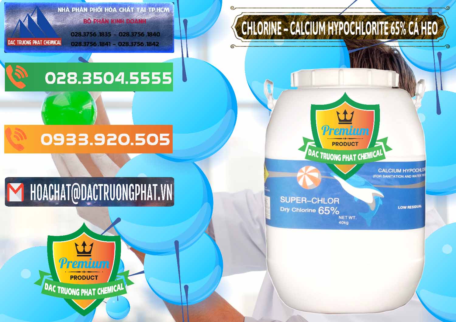Công ty kinh doanh và bán Clorin - Chlorine Cá Heo 65% Trung Quốc China - 0053 - Nơi chuyên cung cấp ( bán ) hóa chất tại TP.HCM - hoachatxulynuoc.com.vn