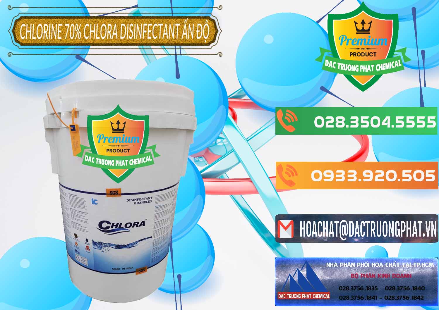Cty chuyên bán và cung cấp Chlorine – Clorin 70% Chlora Disinfectant Ấn Độ India - 0213 - Chuyên phân phối - nhập khẩu hóa chất tại TP.HCM - hoachatxulynuoc.com.vn