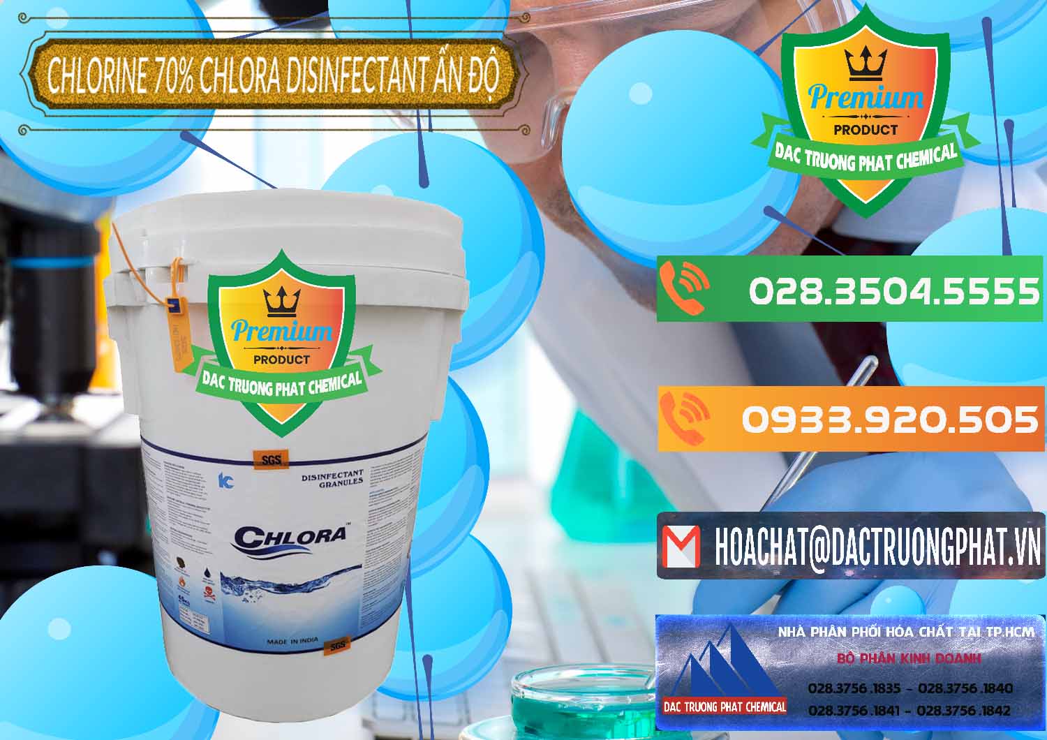 Đơn vị bán - cung ứng Chlorine – Clorin 70% Chlora Disinfectant Ấn Độ India - 0213 - Nhà cung cấp - phân phối hóa chất tại TP.HCM - hoachatxulynuoc.com.vn