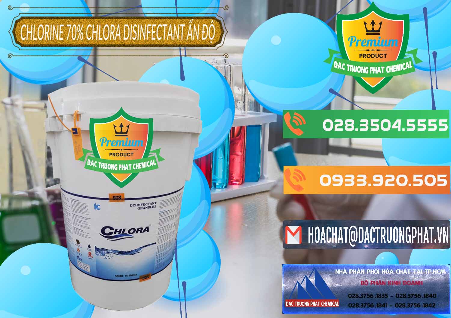 Cty chuyên nhập khẩu _ bán Chlorine – Clorin 70% Chlora Disinfectant Ấn Độ India - 0213 - Công ty chuyên kinh doanh và phân phối hóa chất tại TP.HCM - hoachatxulynuoc.com.vn