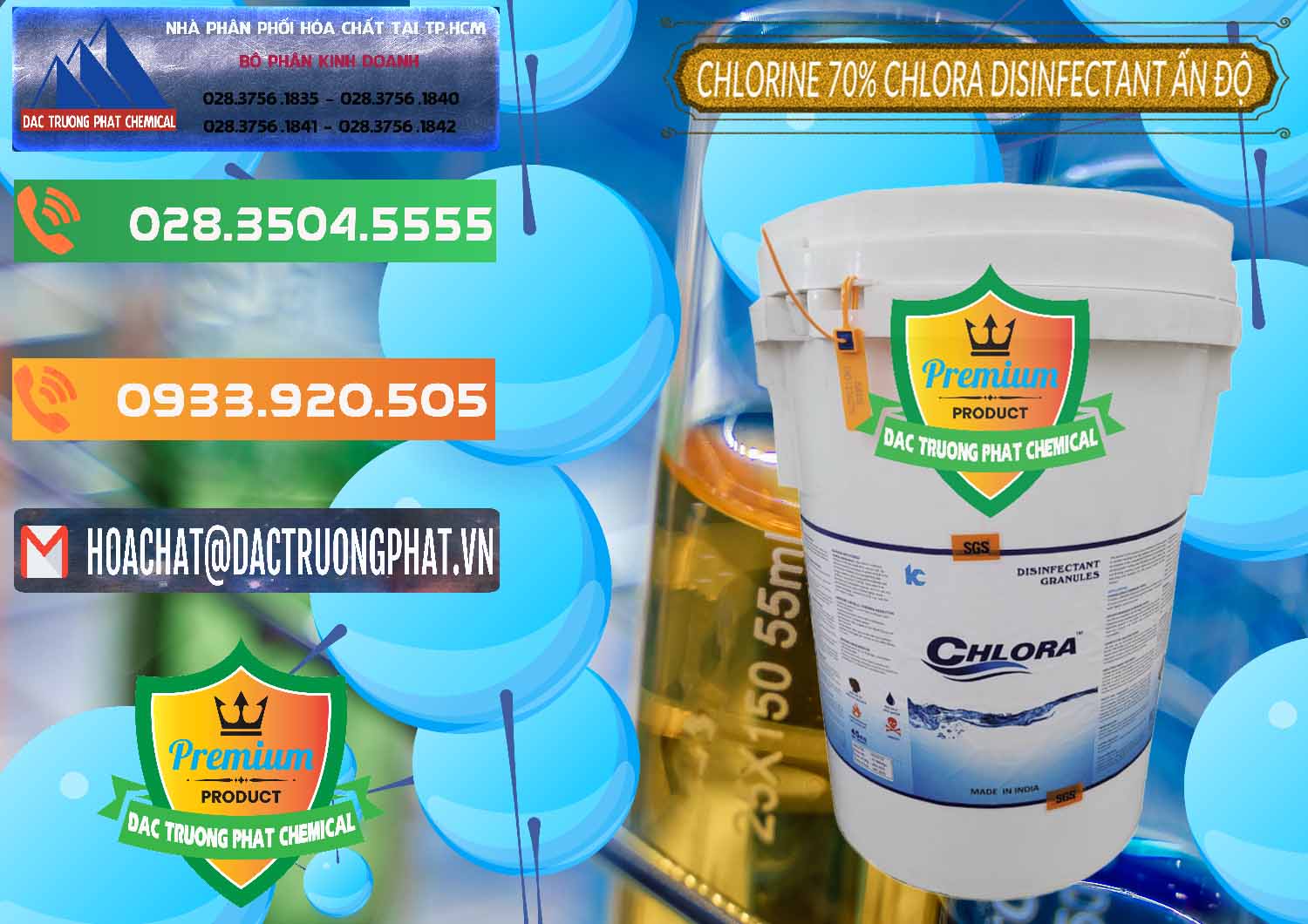 Bán & cung cấp Chlorine – Clorin 70% Chlora Disinfectant Ấn Độ India - 0213 - Nơi cung cấp _ kinh doanh hóa chất tại TP.HCM - hoachatxulynuoc.com.vn