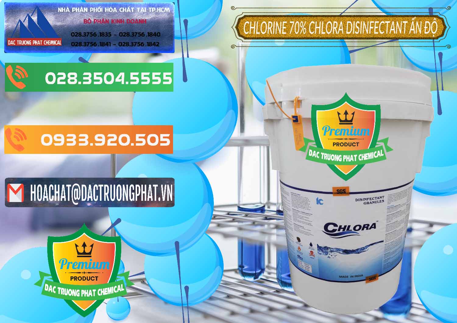 Cty nhập khẩu và bán Chlorine – Clorin 70% Chlora Disinfectant Ấn Độ India - 0213 - Nhà cung cấp & kinh doanh hóa chất tại TP.HCM - hoachatxulynuoc.com.vn