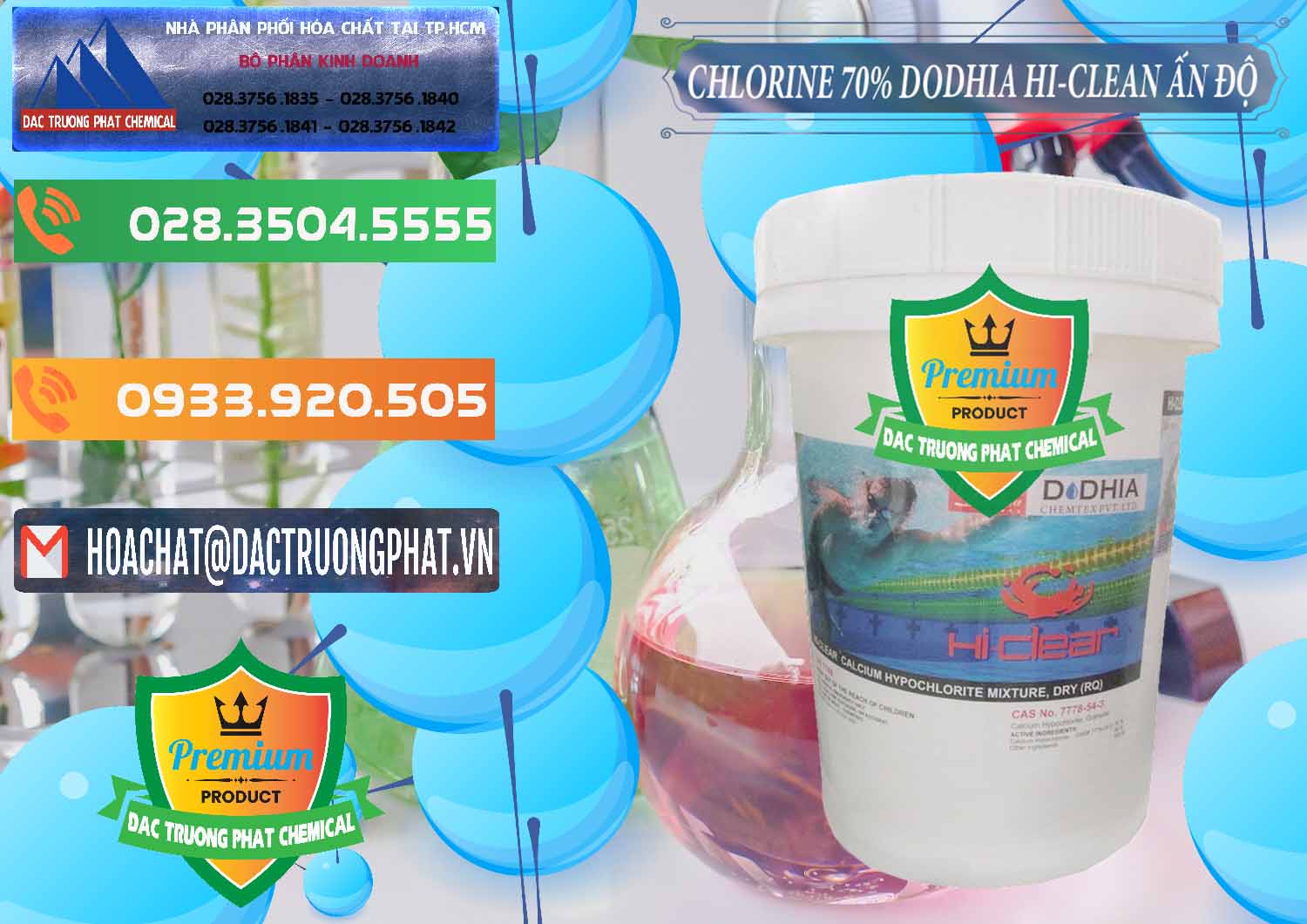 Chuyên bán và phân phối Chlorine – Clorin 70% Dodhia Hi-Clean Ấn Độ India - 0214 - Đơn vị phân phối & bán hóa chất tại TP.HCM - hoachatxulynuoc.com.vn