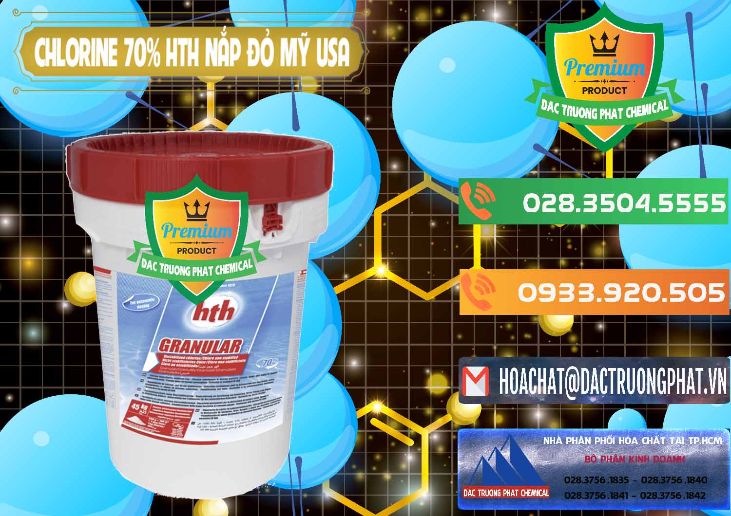 Chuyên kinh doanh và bán Clorin – Chlorine 70% HTH Nắp Đỏ Mỹ Usa - 0244 - Chuyên cung cấp & phân phối hóa chất tại TP.HCM - hoachatxulynuoc.com.vn