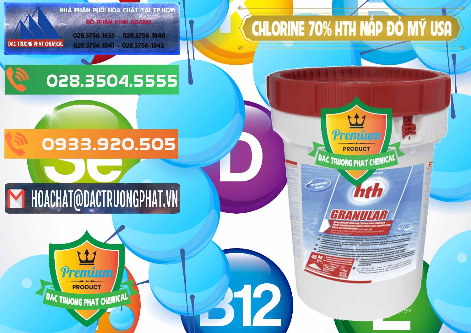 Bán - cung ứng Clorin – Chlorine 70% HTH Nắp Đỏ Mỹ Usa - 0244 - Công ty chuyên bán - cung cấp hóa chất tại TP.HCM - hoachatxulynuoc.com.vn