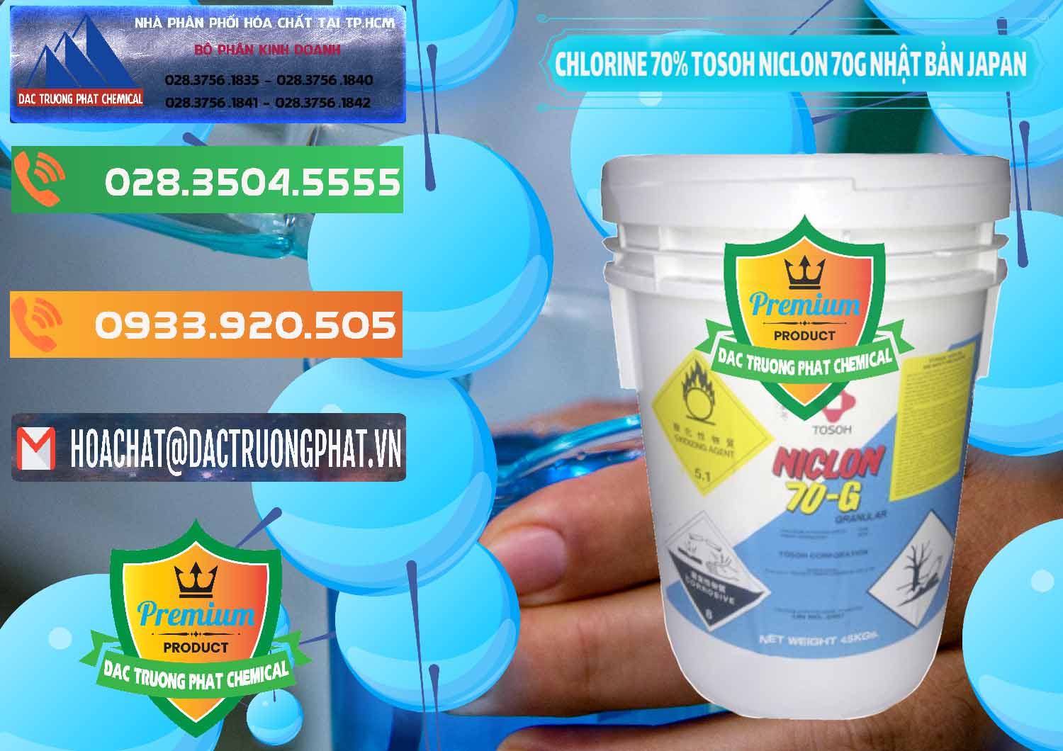 Cty cung cấp và bán Clorin – Chlorine 70% Tosoh Niclon 70G Nhật Bản Japan - 0242 - Công ty phân phối - bán hóa chất tại TP.HCM - hoachatxulynuoc.com.vn