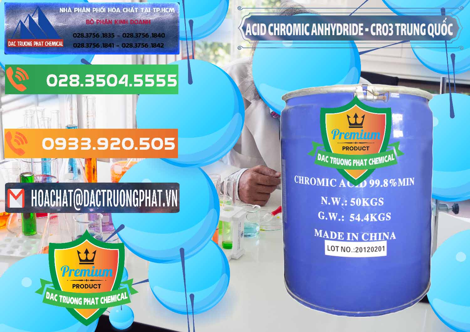 Cty chuyên nhập khẩu & bán Acid Chromic Anhydride - Cromic CRO3 Trung Quốc China - 0007 - Cty chuyên cung ứng và phân phối hóa chất tại TP.HCM - hoachatxulynuoc.com.vn