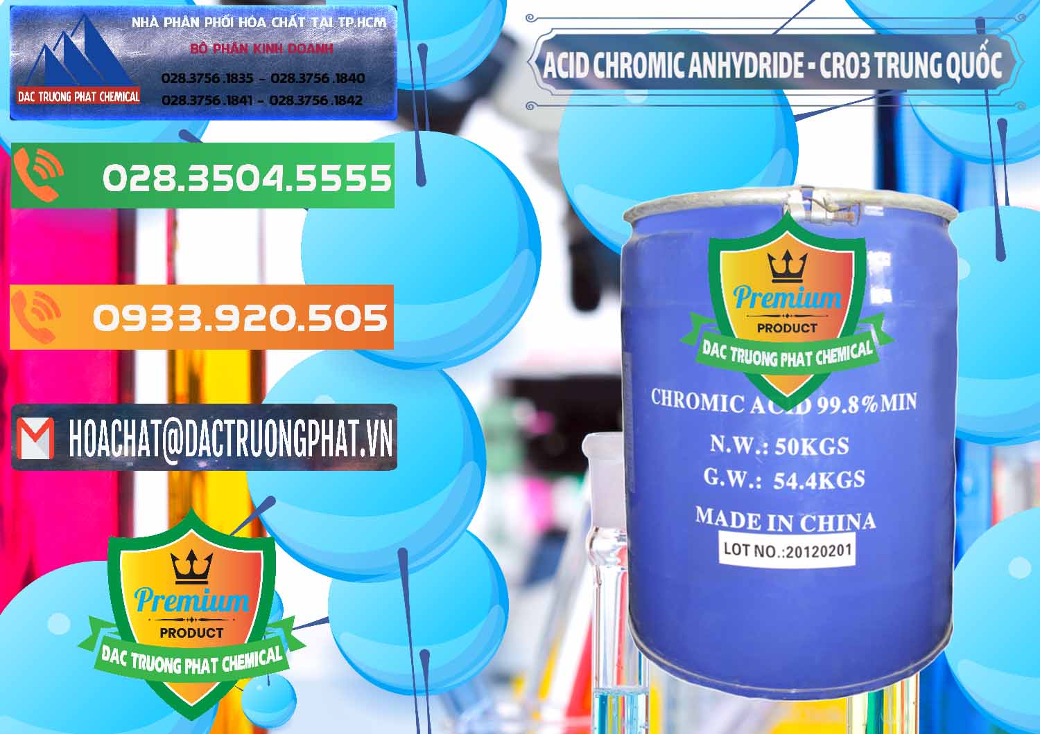 Nhà nhập khẩu ( bán ) Acid Chromic Anhydride - Cromic CRO3 Trung Quốc China - 0007 - Công ty cung cấp _ kinh doanh hóa chất tại TP.HCM - hoachatxulynuoc.com.vn