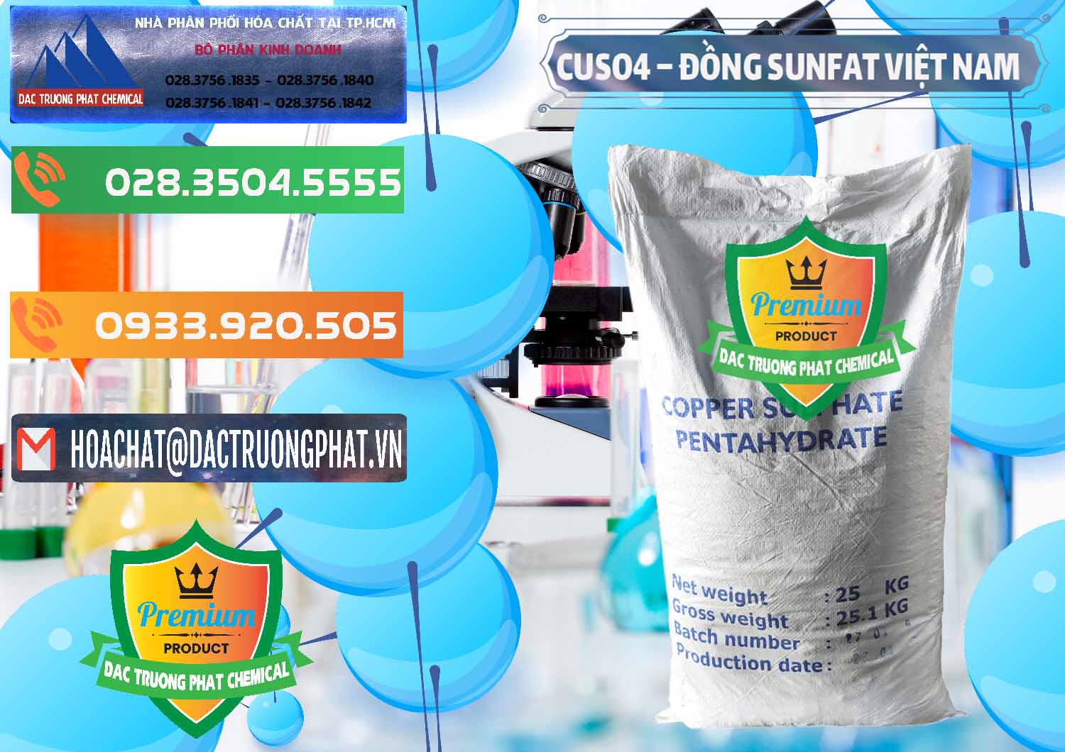 Đơn vị kinh doanh - bán CuSO4 – Đồng Sunfat Dạng Bột Việt Nam - 0196 - Nơi chuyên phân phối _ bán hóa chất tại TP.HCM - hoachatxulynuoc.com.vn