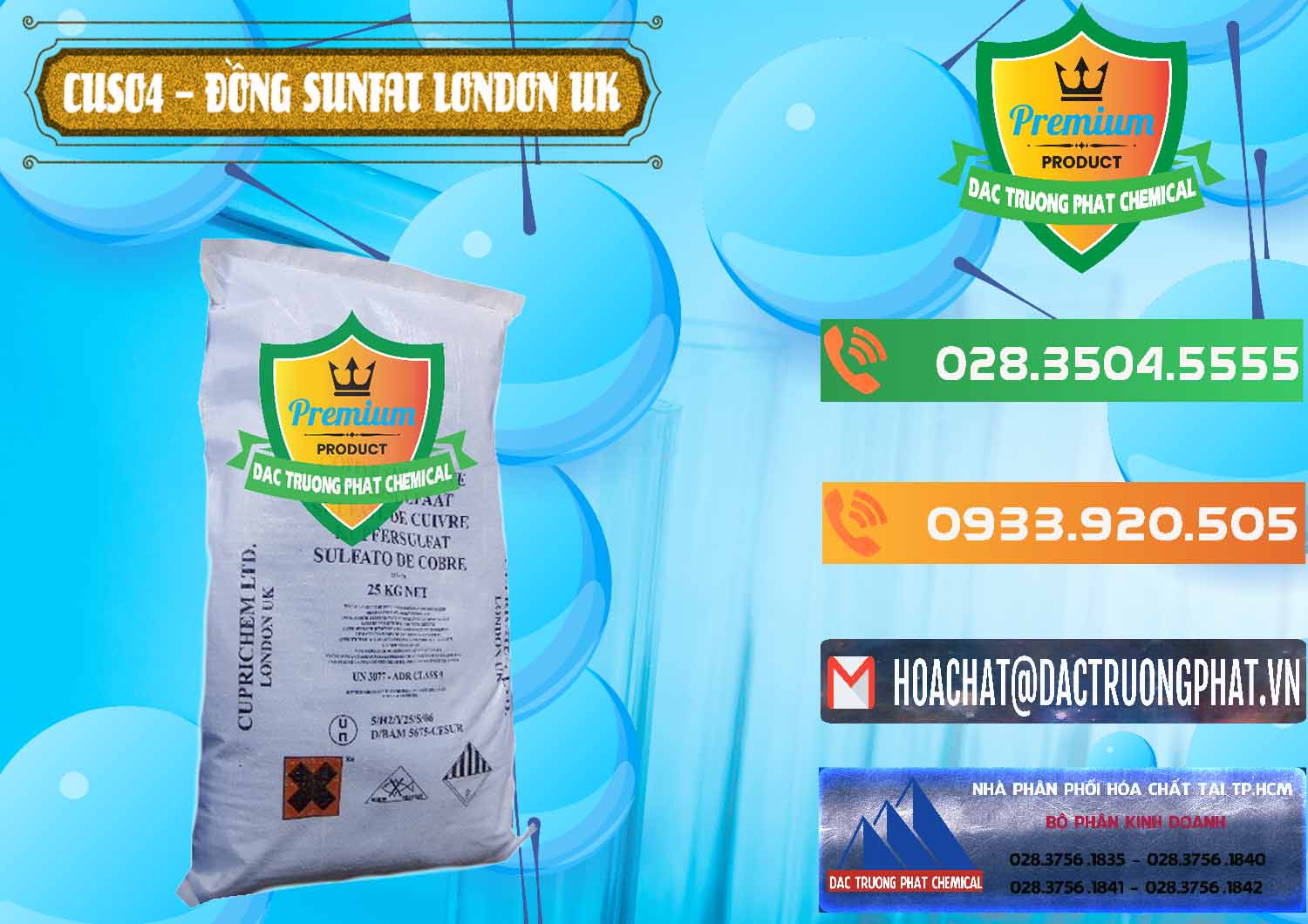 Công ty chuyên bán _ cung ứng CuSO4 – Đồng Sunfat Anh Uk Kingdoms - 0478 - Chuyên cung cấp và phân phối hóa chất tại TP.HCM - hoachatxulynuoc.com.vn