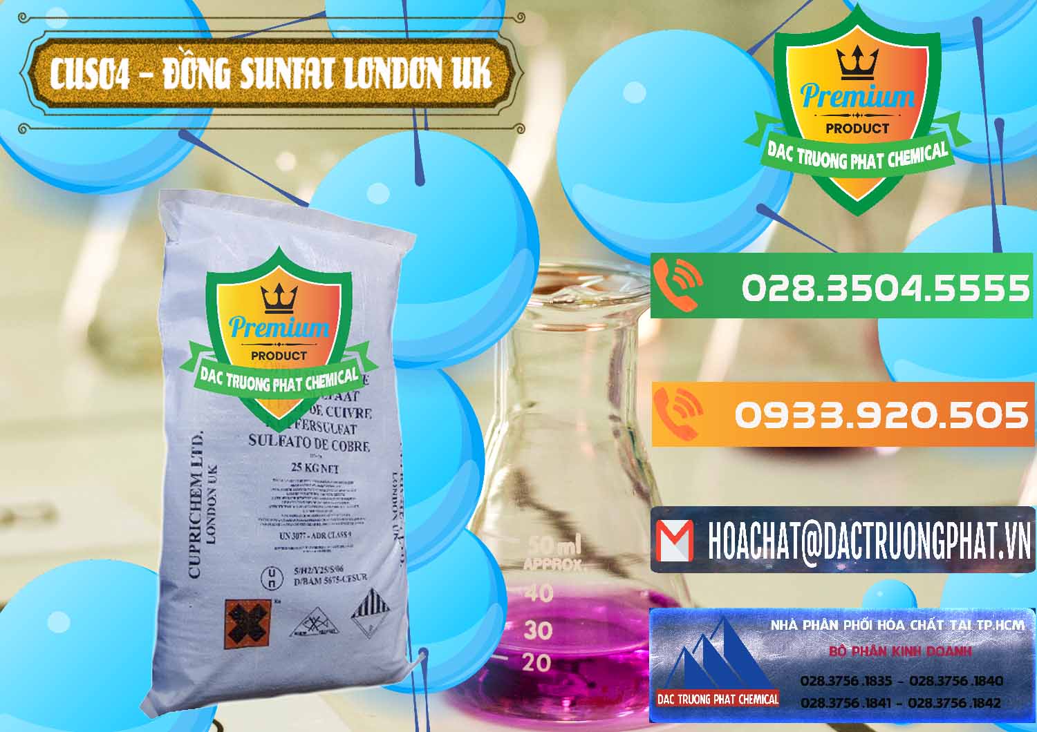 Công ty kinh doanh ( bán ) CuSO4 – Đồng Sunfat Anh Uk Kingdoms - 0478 - Công ty chuyên nhập khẩu & cung cấp hóa chất tại TP.HCM - hoachatxulynuoc.com.vn