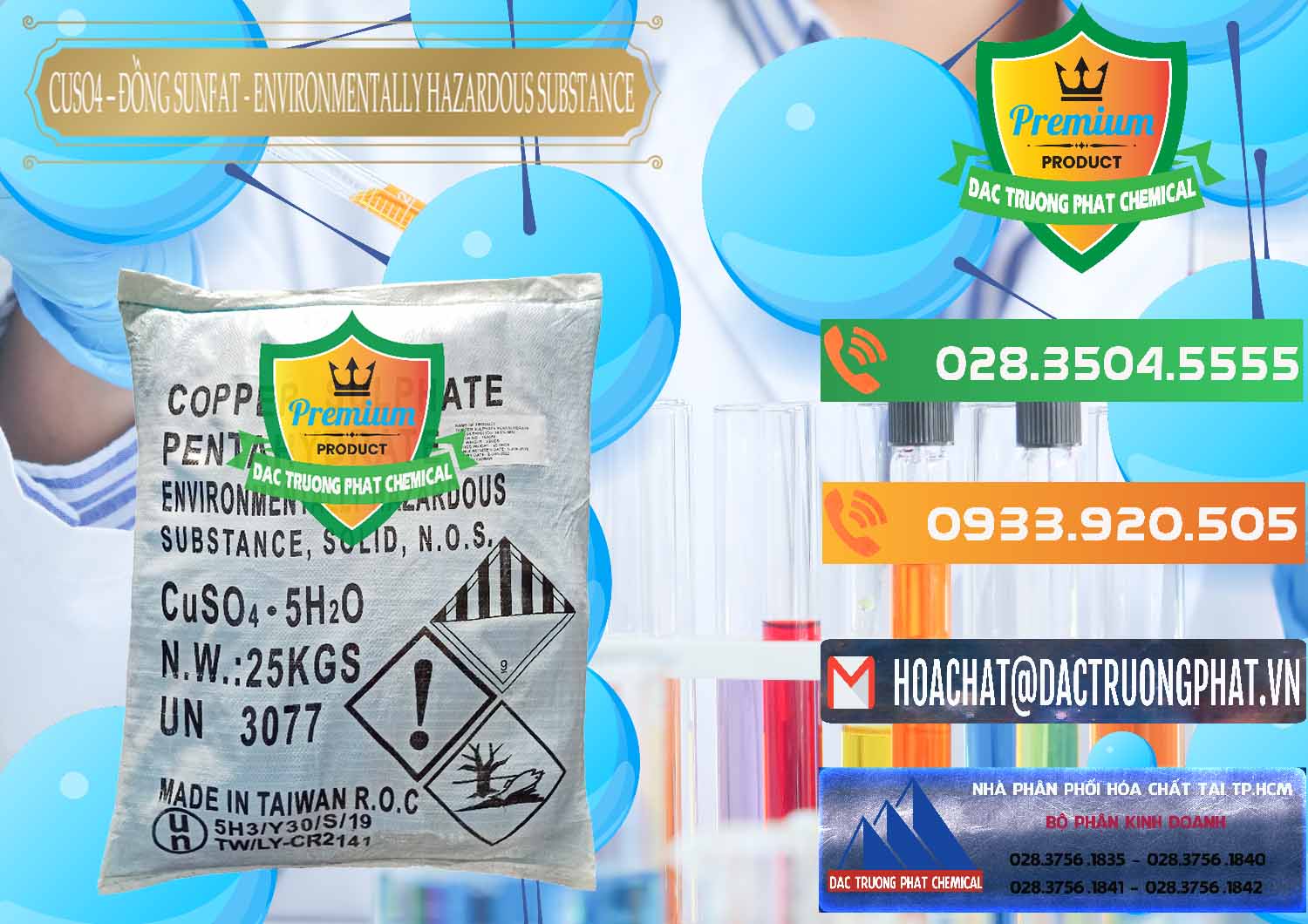 Nơi cung ứng và bán CuSO4 – Đồng Sunfat Đài Loan Taiwan - 0059 - Chuyên nhập khẩu _ cung cấp hóa chất tại TP.HCM - hoachatxulynuoc.com.vn