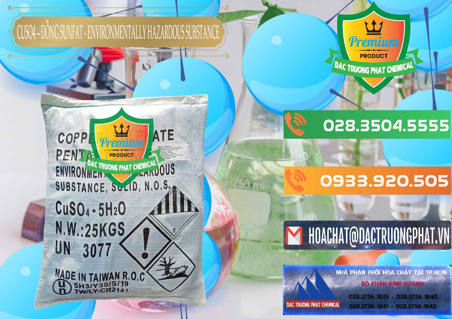 Chuyên bán và cung cấp CuSO4 – Đồng Sunfat Đài Loan Taiwan - 0059 - Nơi chuyên phân phối _ nhập khẩu hóa chất tại TP.HCM - hoachatxulynuoc.com.vn