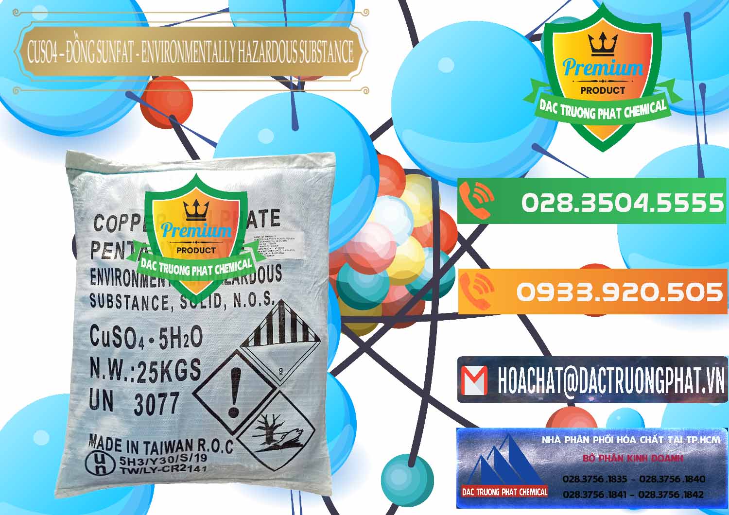 Cty chuyên cung ứng - bán CuSO4 – Đồng Sunfat Đài Loan Taiwan - 0059 - Nhà phân phối _ cung cấp hóa chất tại TP.HCM - hoachatxulynuoc.com.vn