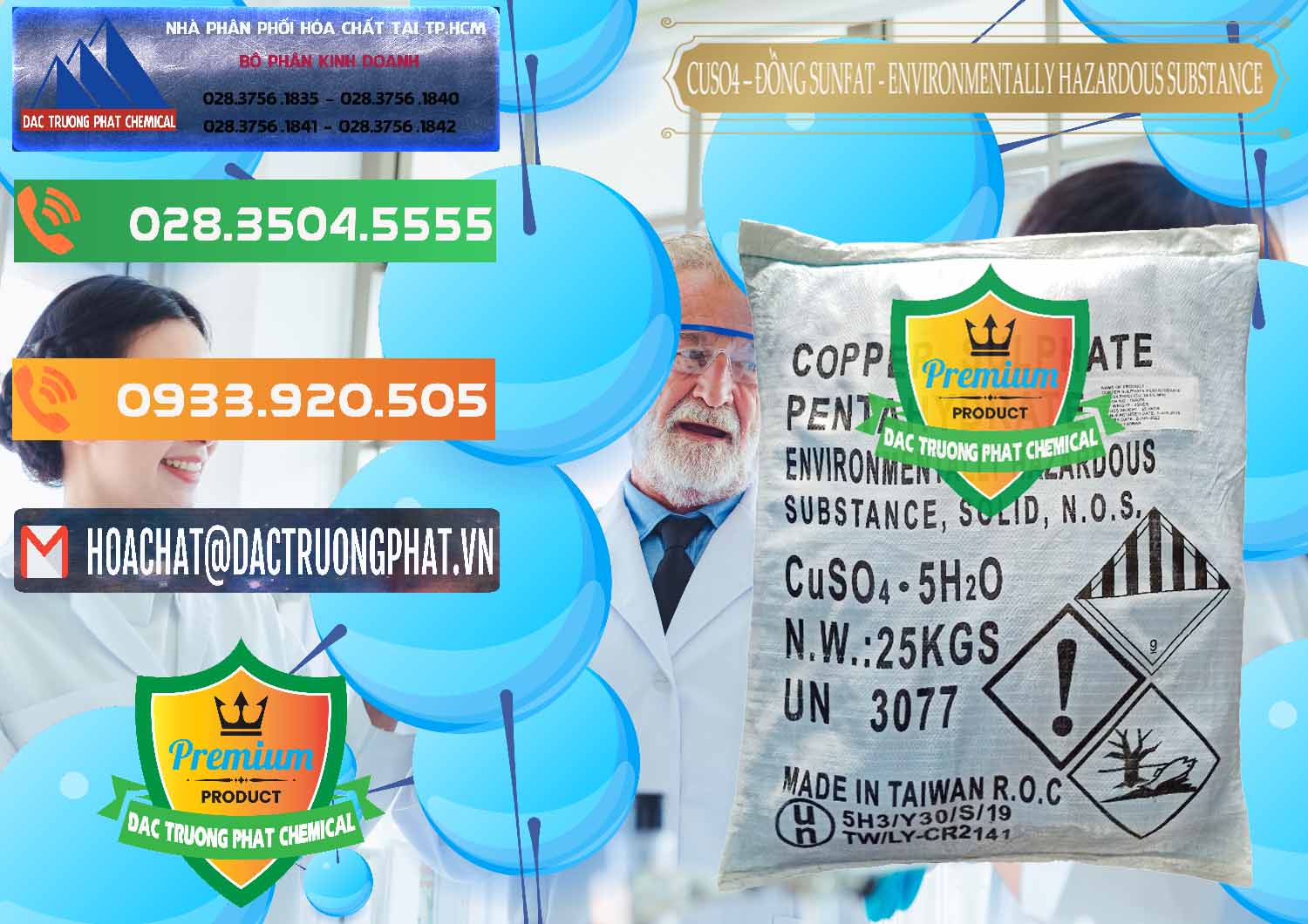 Nơi chuyên kinh doanh & bán CuSO4 – Đồng Sunfat Đài Loan Taiwan - 0059 - Đơn vị phân phối và cung cấp hóa chất tại TP.HCM - hoachatxulynuoc.com.vn